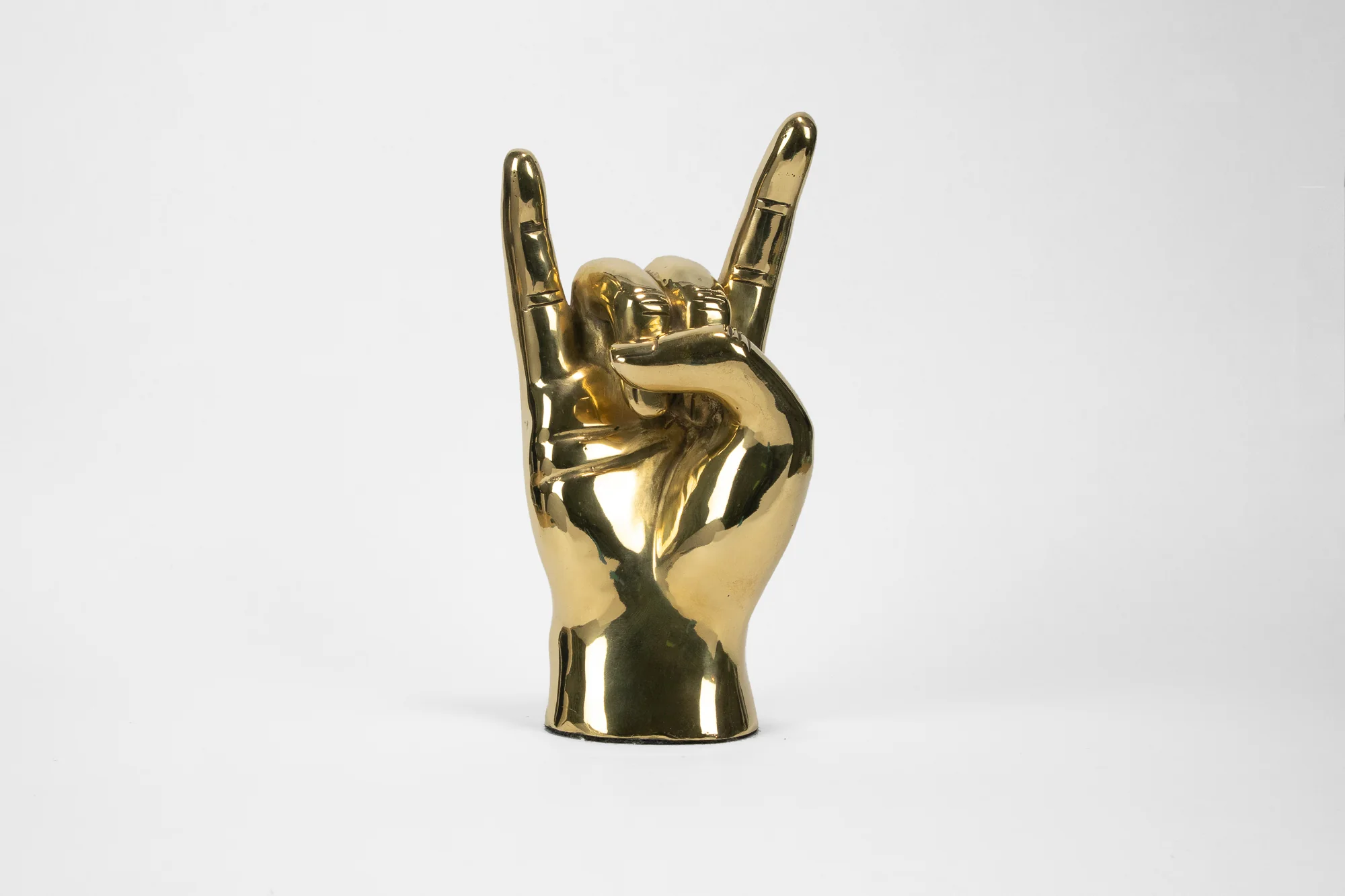 Brass Hand Sculpture - Image 3