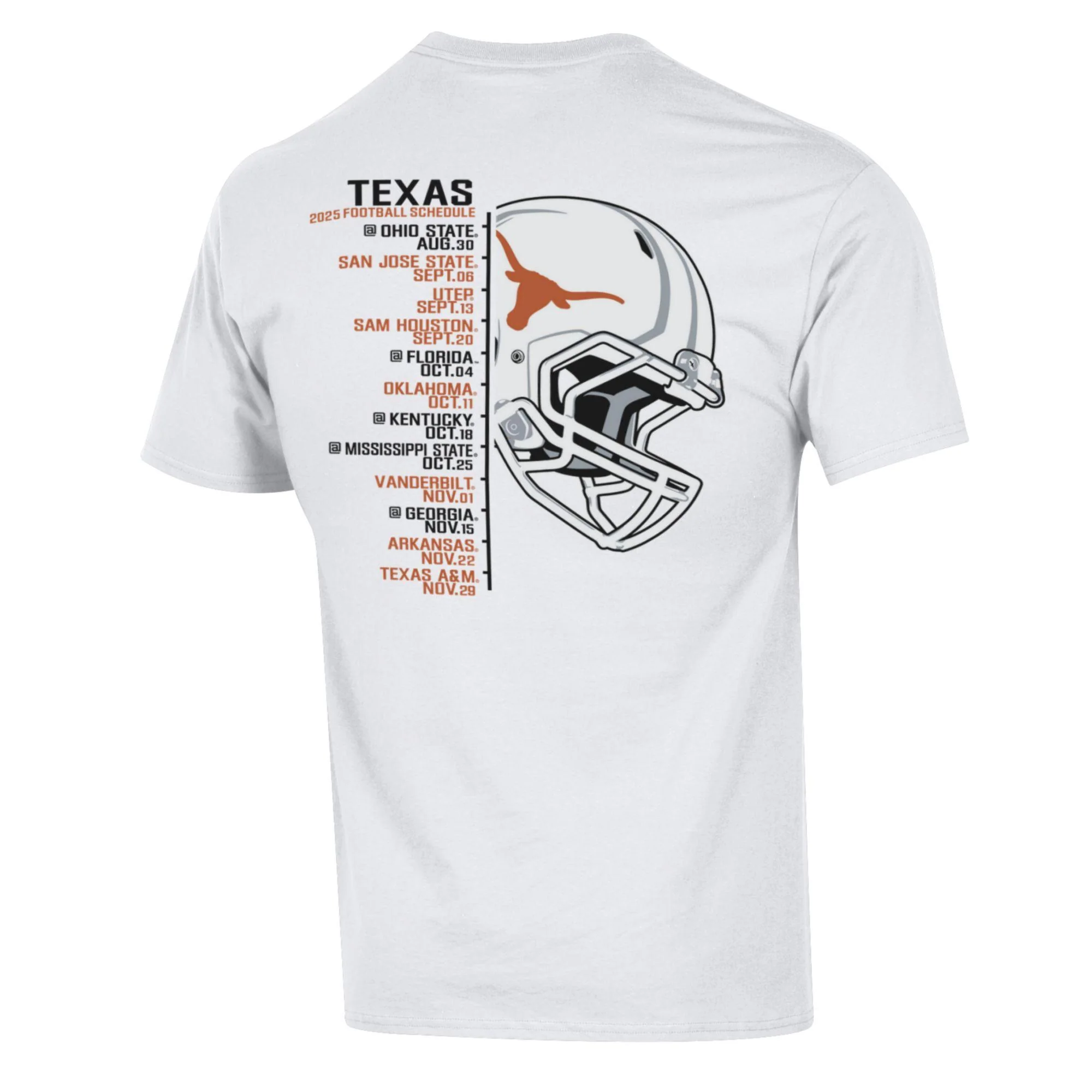 Champion Texas Longhorns 2025 SEC Football Schedule Tee