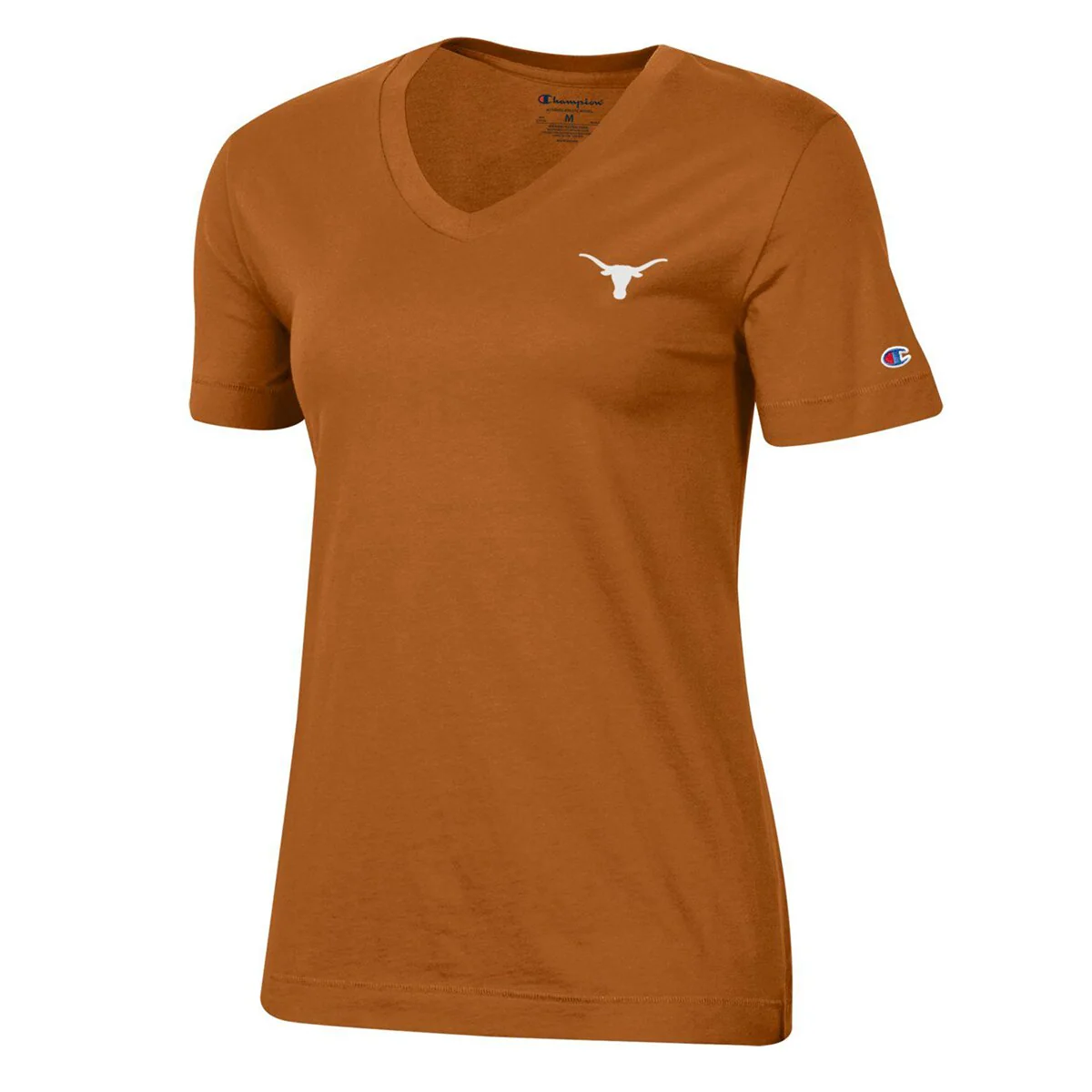 Champion Texas Longhorns LC Micro Logo V-Neck Tee
