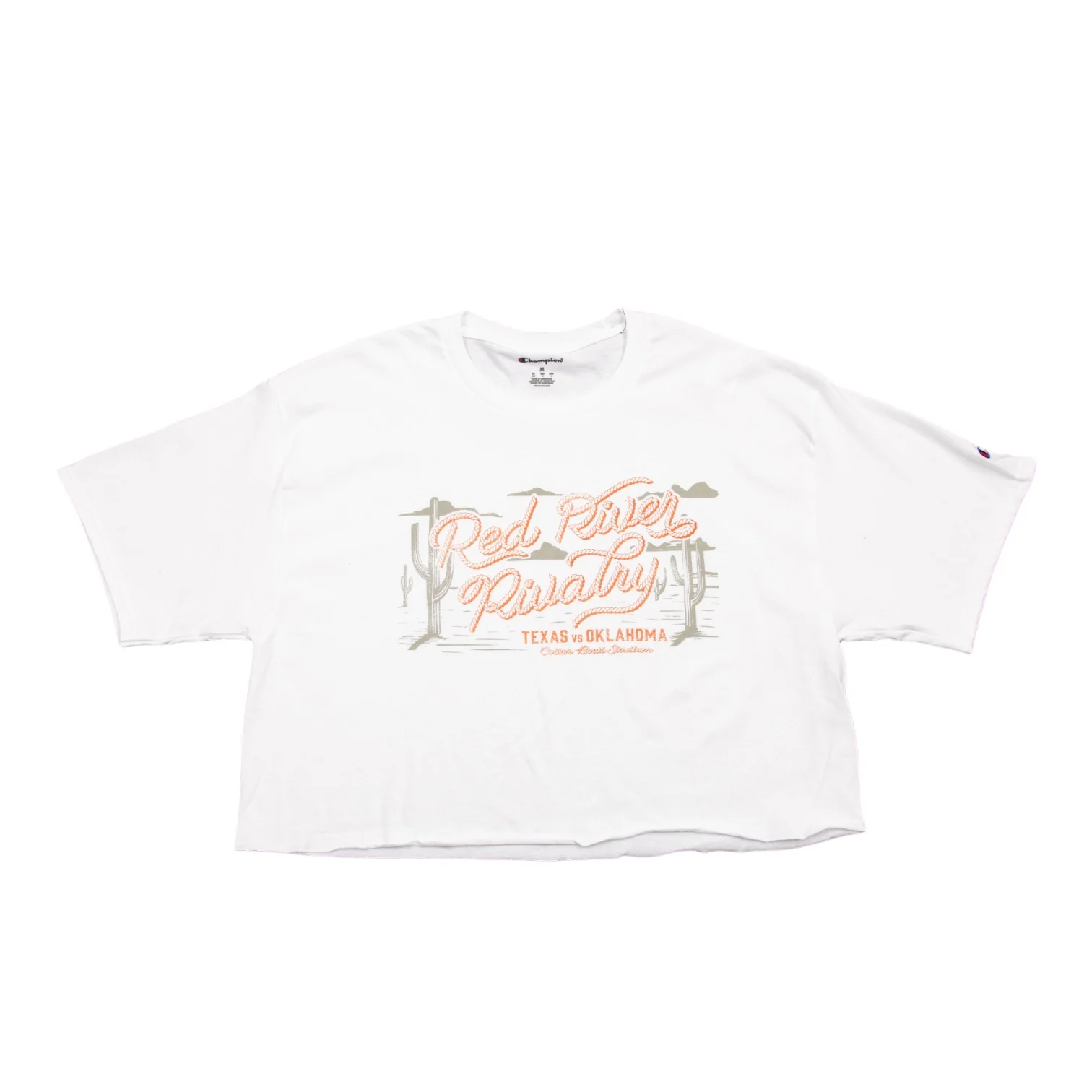 Champion Texas Longhorns Rope Script Boyfriend Crop Tee