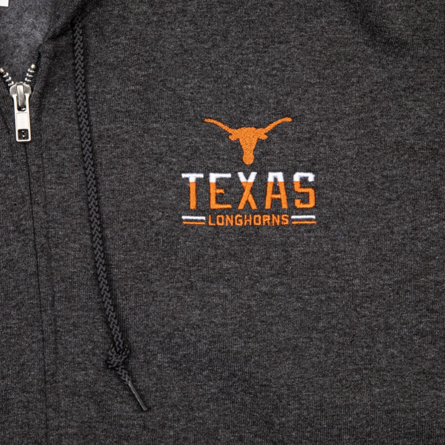 Champion Texas Longhorns Two Tone Spellout Full-Zip Fleece - Image 2