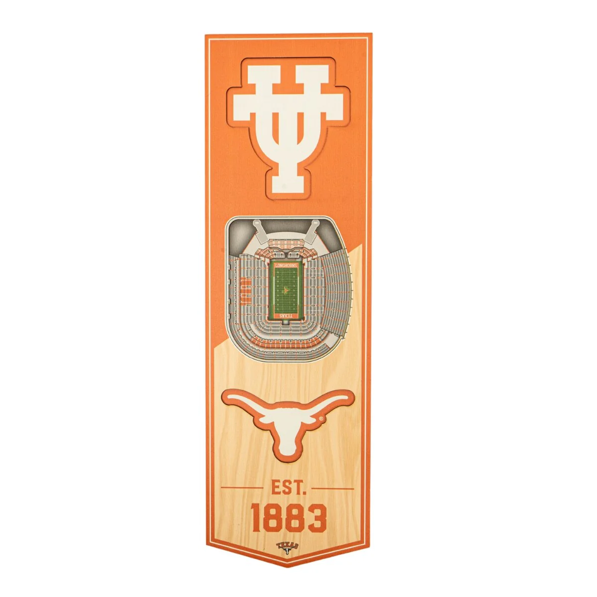Darrell K Royal Stadium Wall Banner – 6" x 19"