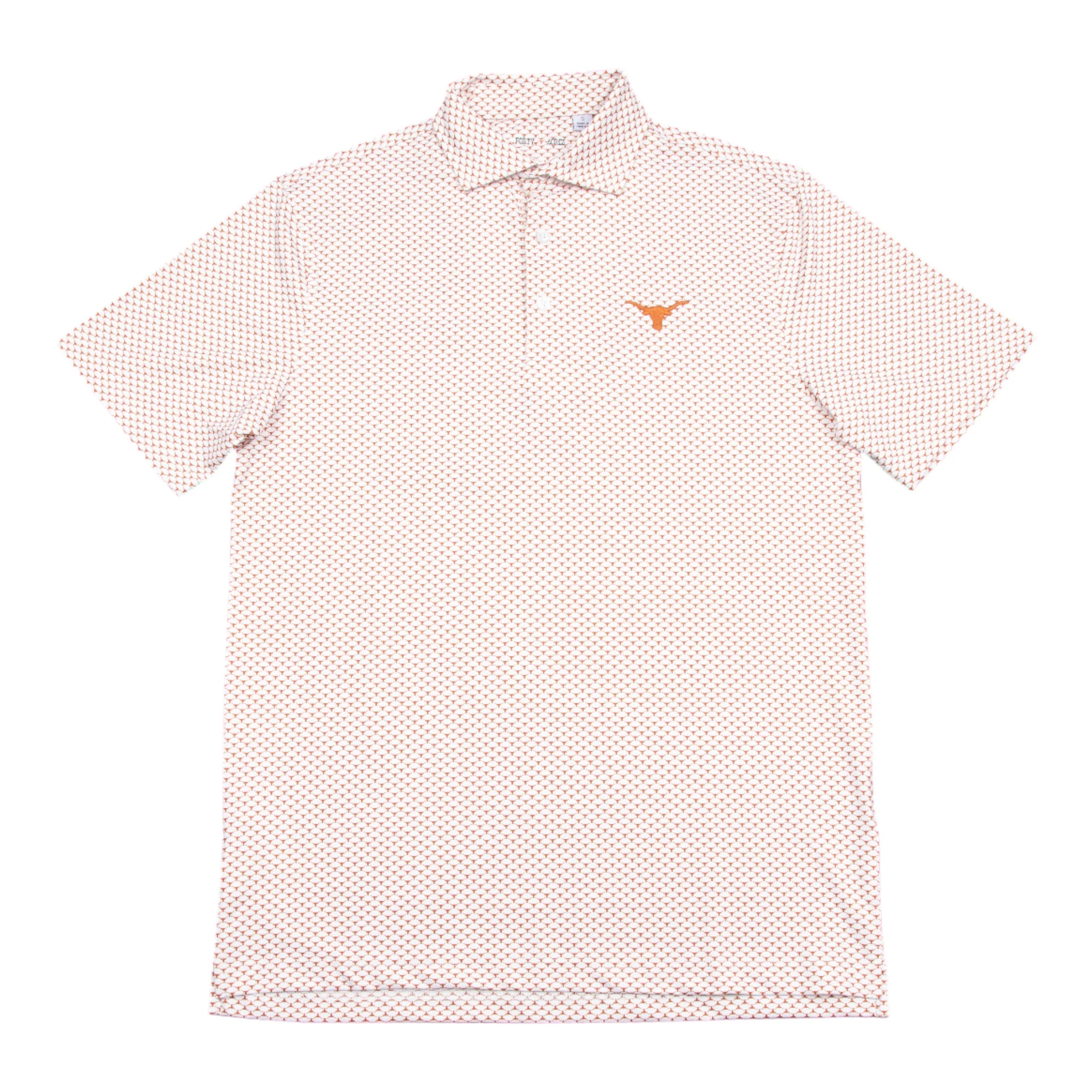 Forty Acres Texas Longhorns AOP Ecotec Polo