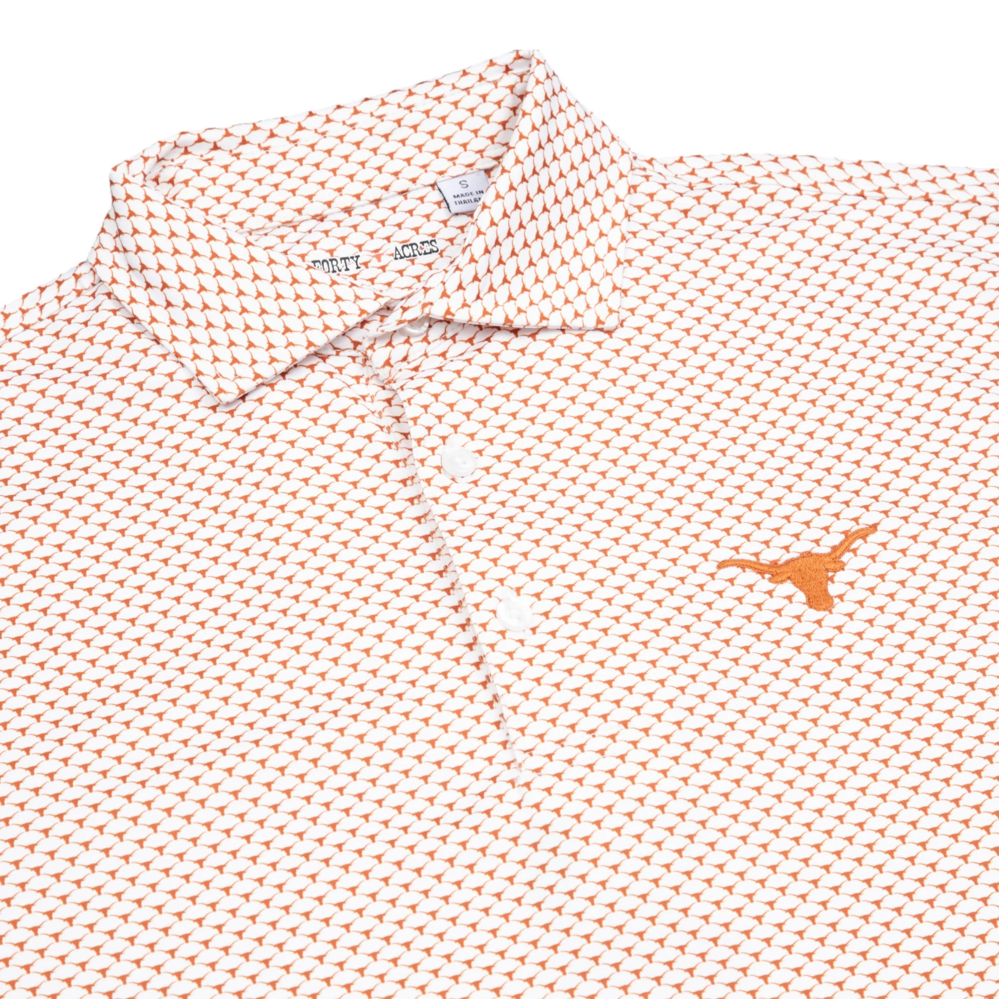 Forty Acres Texas Longhorns AOP Ecotec Polo - Image 2