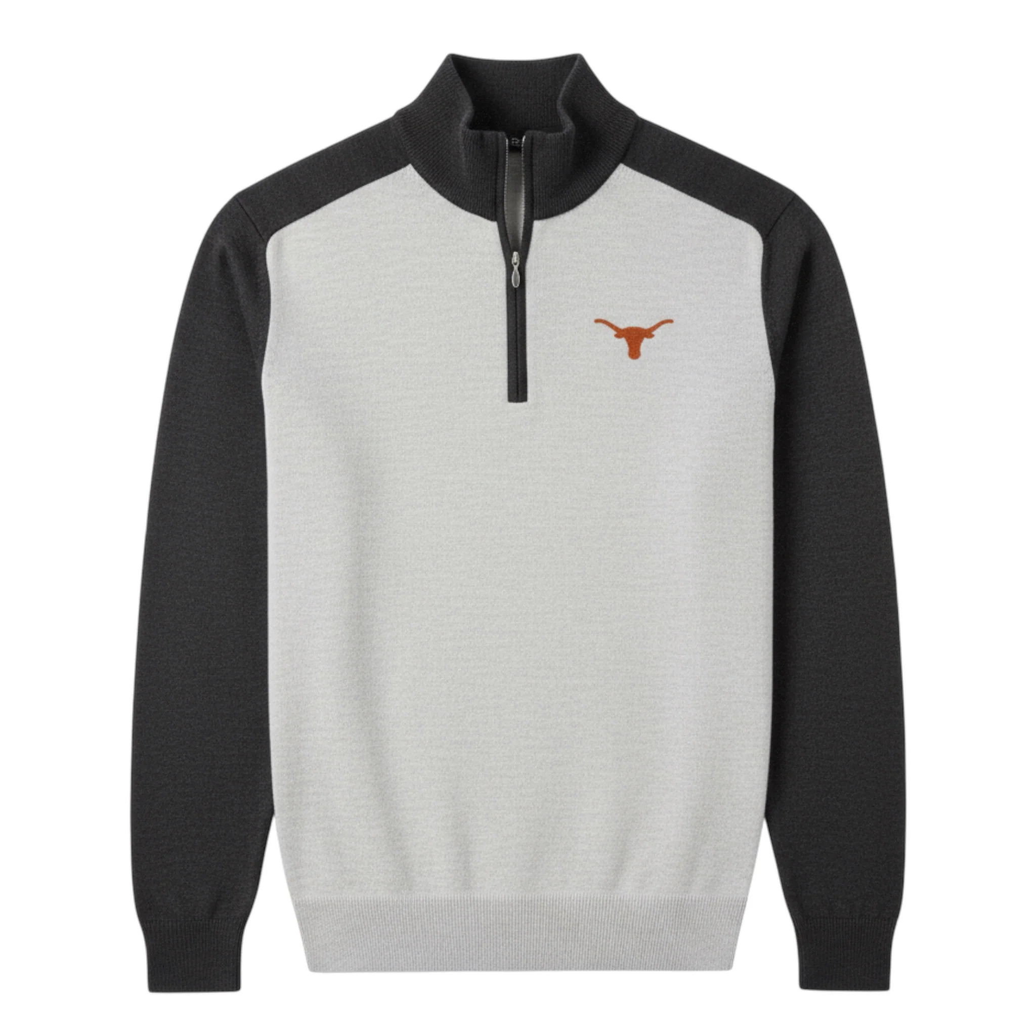 Forty Acres Texas Longhorns Chitown Raglan Merino Half Zip Pullover - Image 2