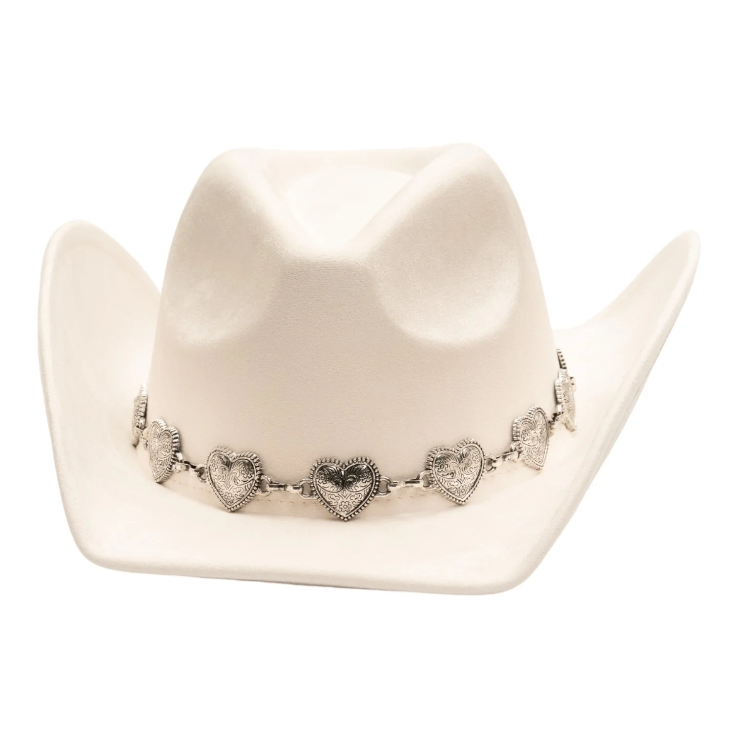 Heart Charms Band Cowboy Hat - Image 2