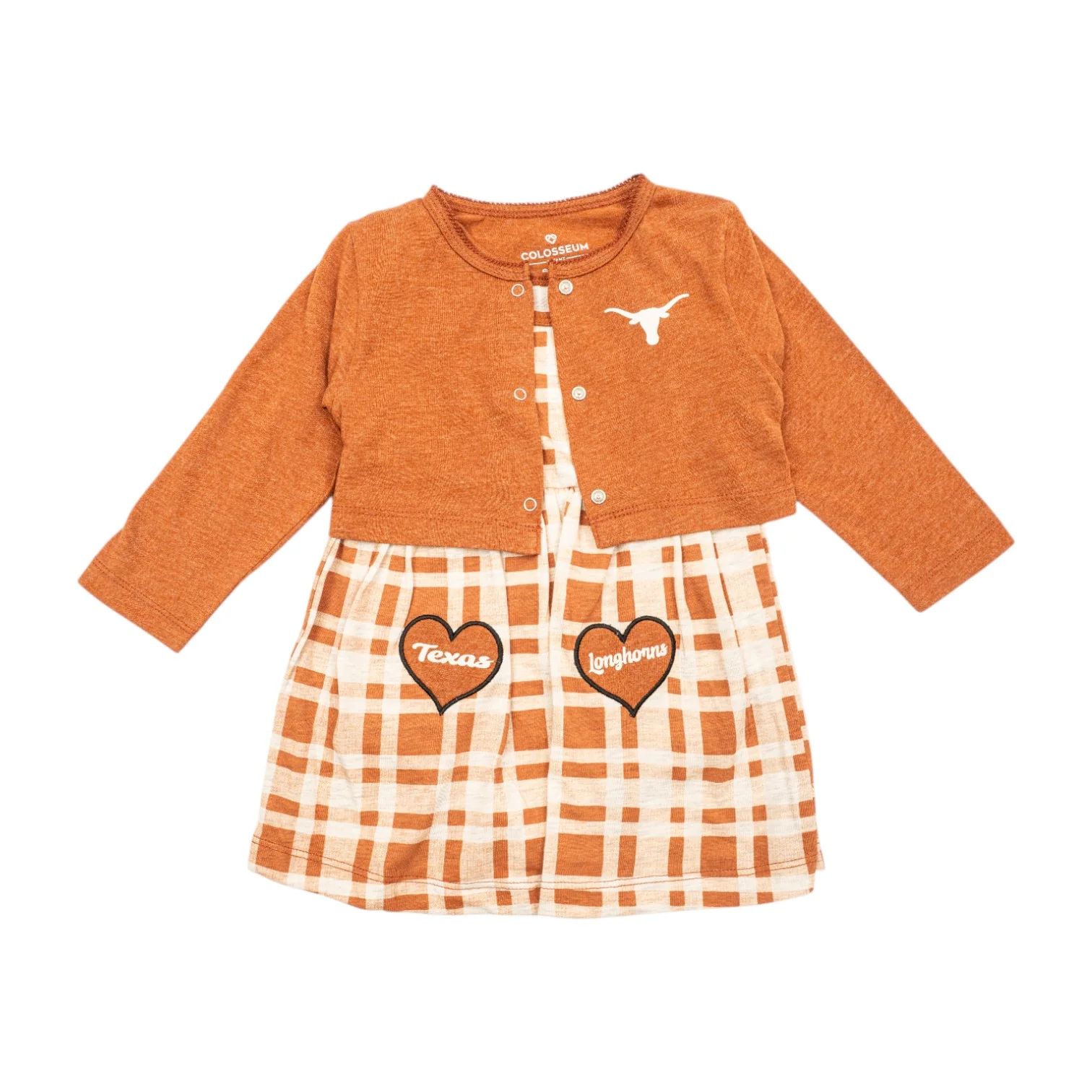 Infant Marceline Plaid Dress Cardigan Set - Image 4