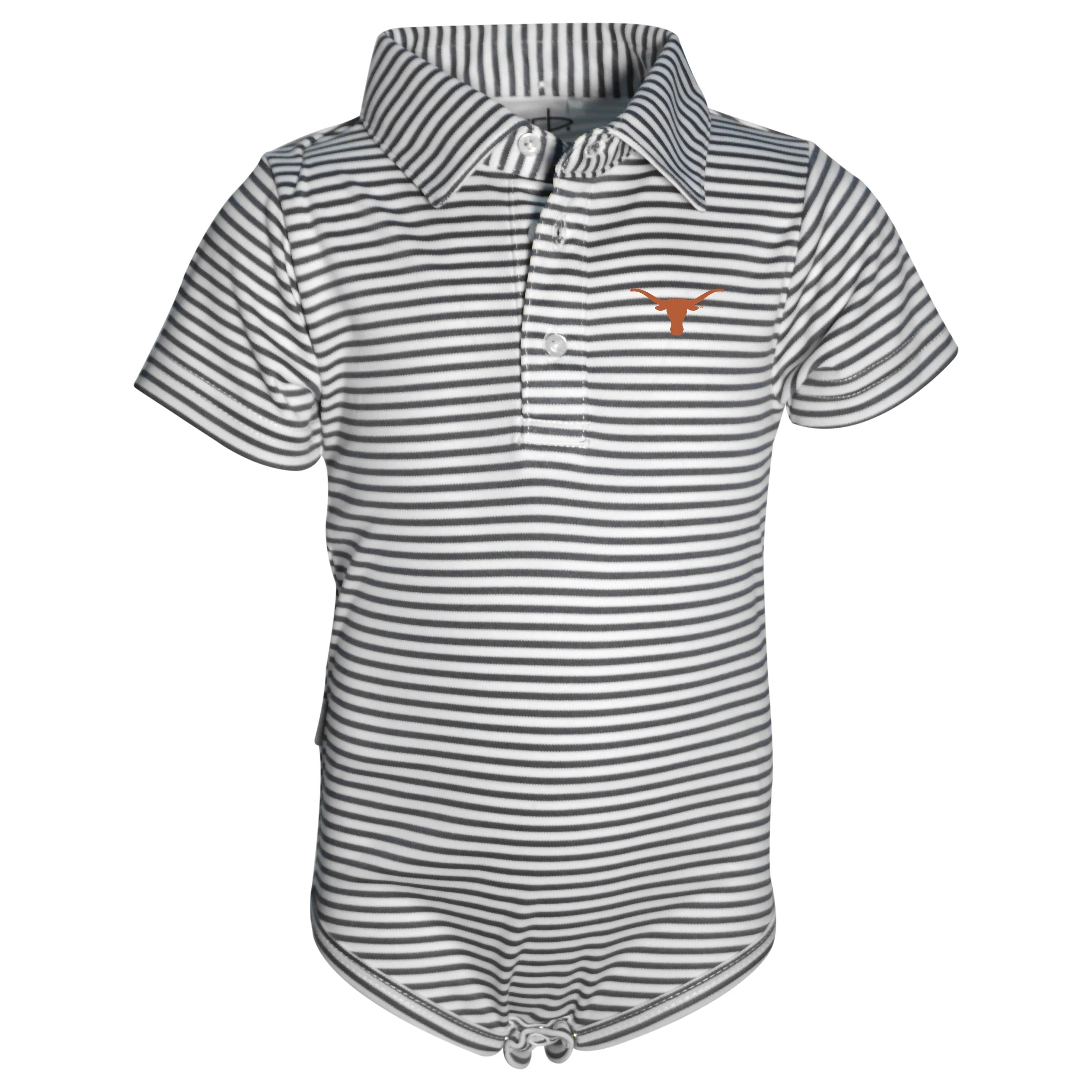Infant Texas Longhorns Striped Polyblend Polo Romper