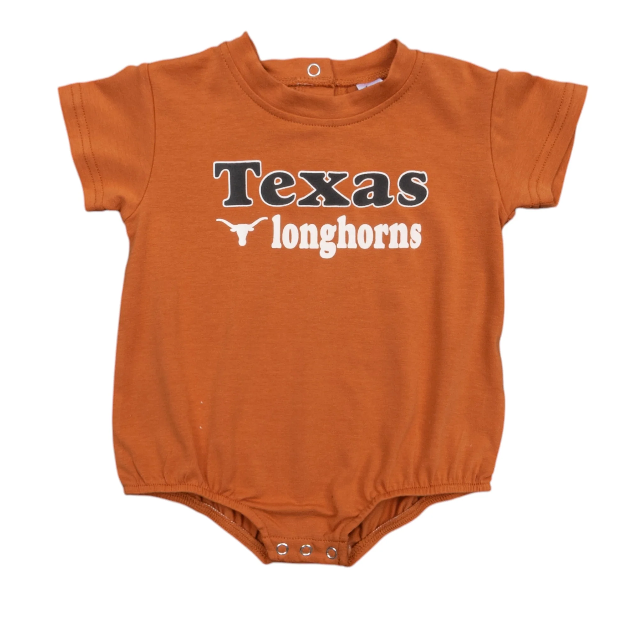 Infant ZooZatZ Texas Longhorns Long Bubble Romper