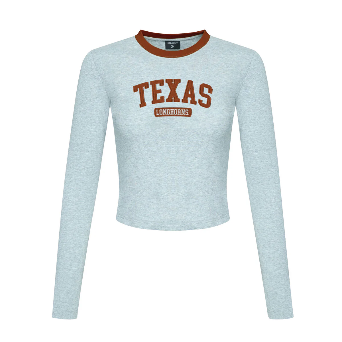 Hype And Vice Texas Longhorns Long Sleeve Baby Tee