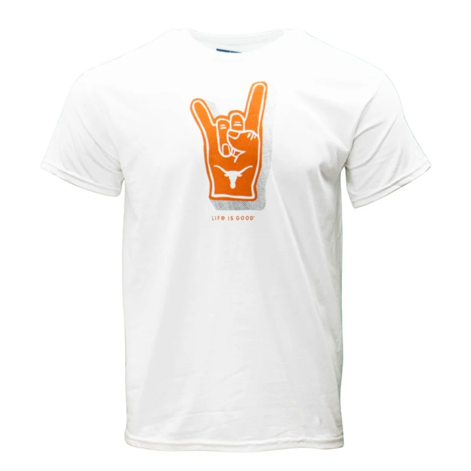 Life is Good Tee Texas Longhorns Foam Finger Tee