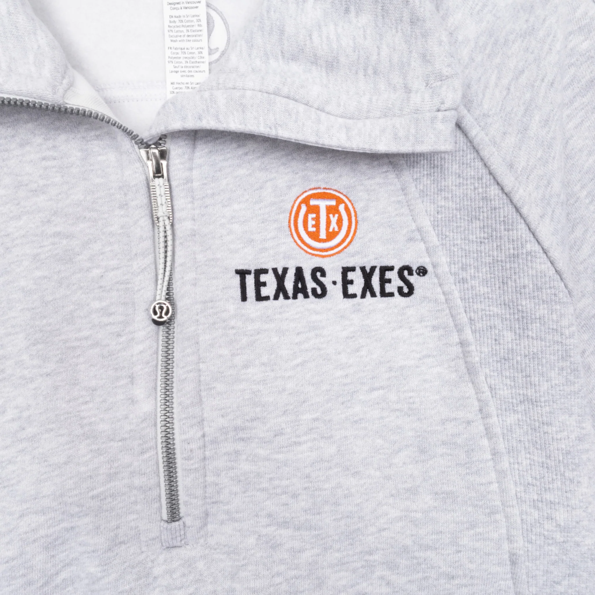 lululemon Texas Exes Scuba Oversized Funnel Neck Half Zip Long - Image 3