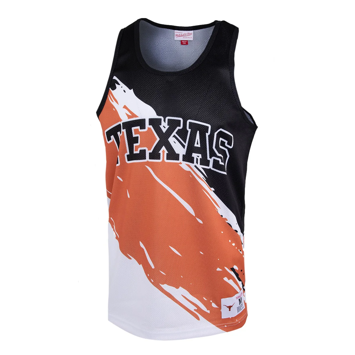 Mitchell & Ness Texas Longhorns Paintbrush Mesh Tank