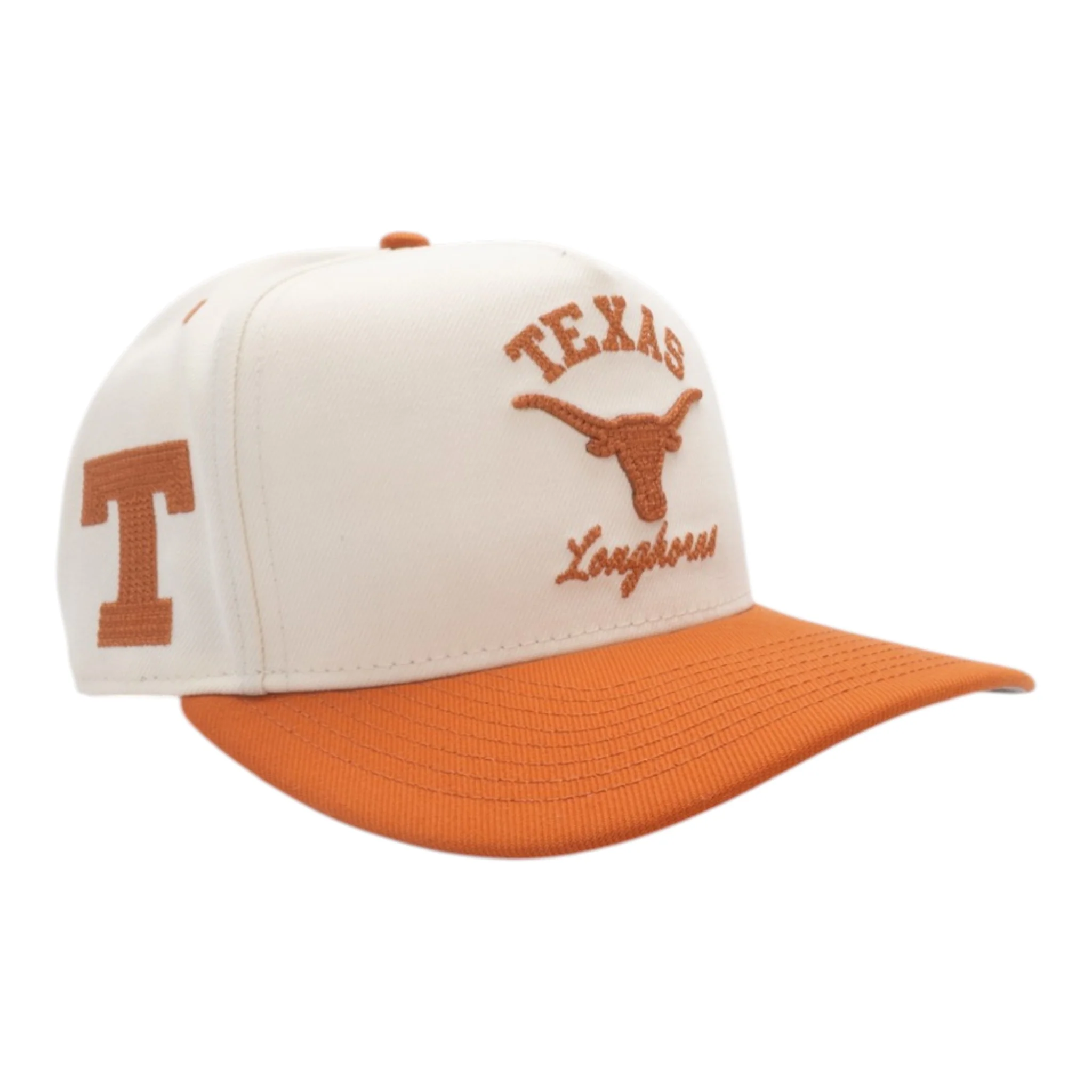 New Era Texas Longhorns 9FIFTY Arched Chain Stitch A Frame Snapback - Image 3