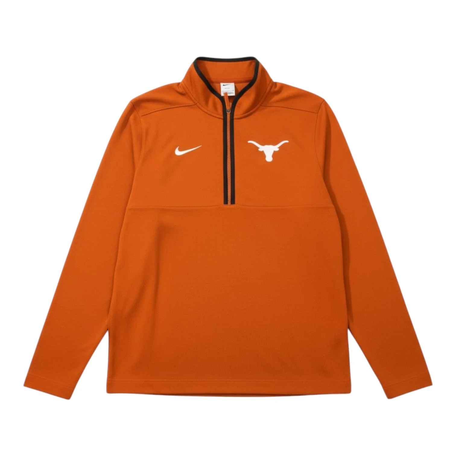 Nike Texas Longhorns Half Zip Courtside Victory Top