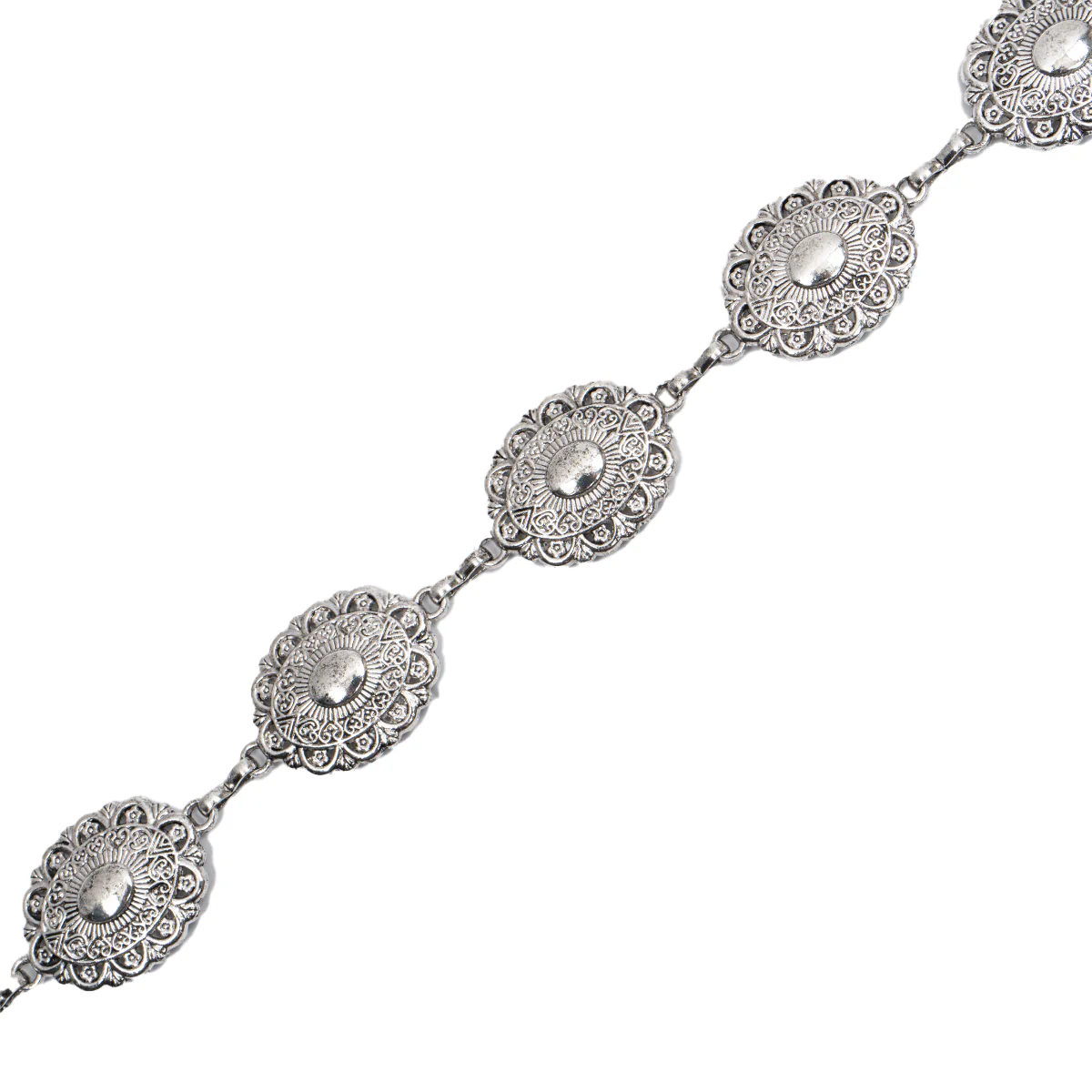 Oval Concho Chain Belt - Image 2