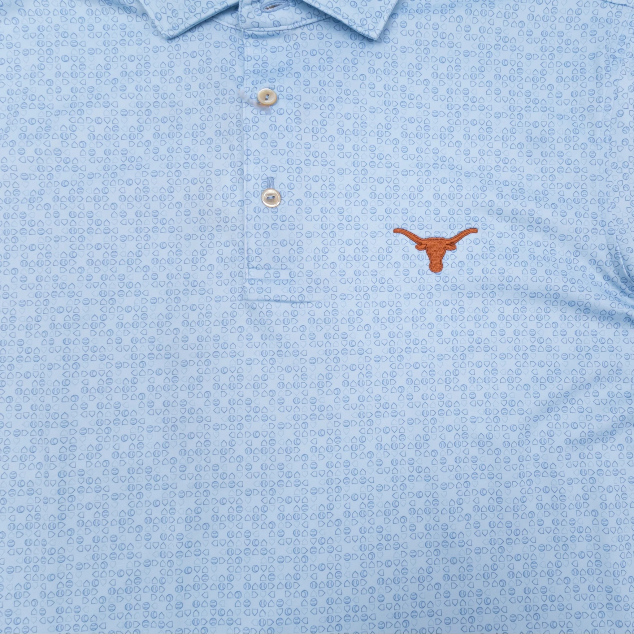 Peter Millar Texas Longhorns Bases Loaded Blueprint Polo - Image 2