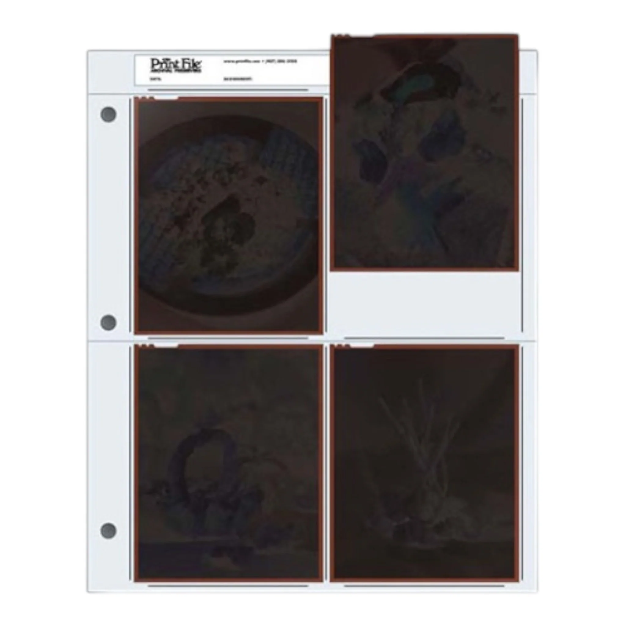 Print File Archival Storage Page for Negatives, 4x5" - 25 Pack