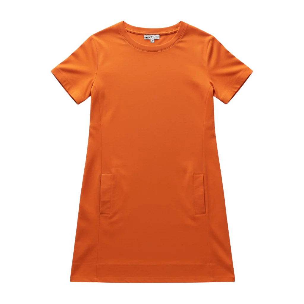 Stewart Simmons Solid Twill A-Line Dress