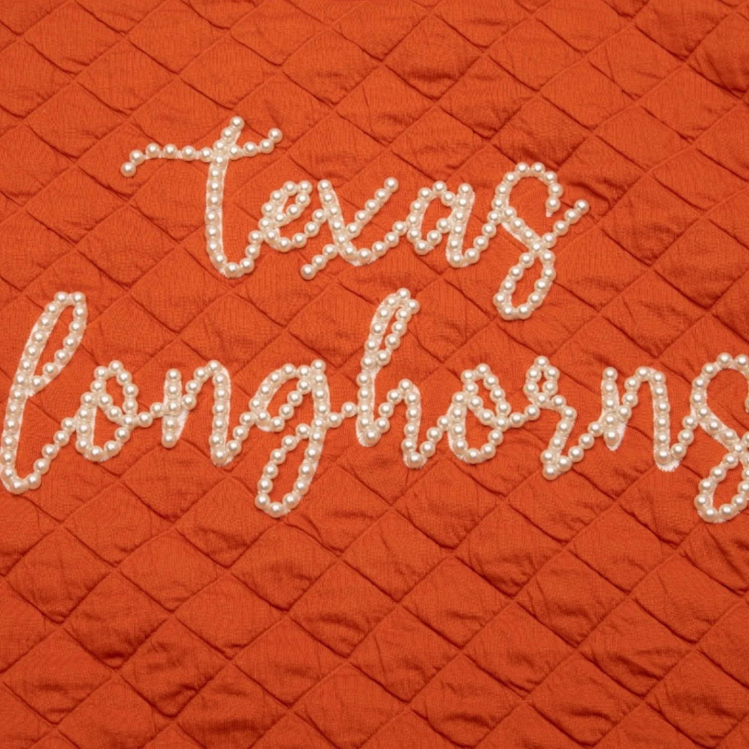 Stewart Simmons Texas Longhorns Campus Quilted Pearl Pullover - Image 2