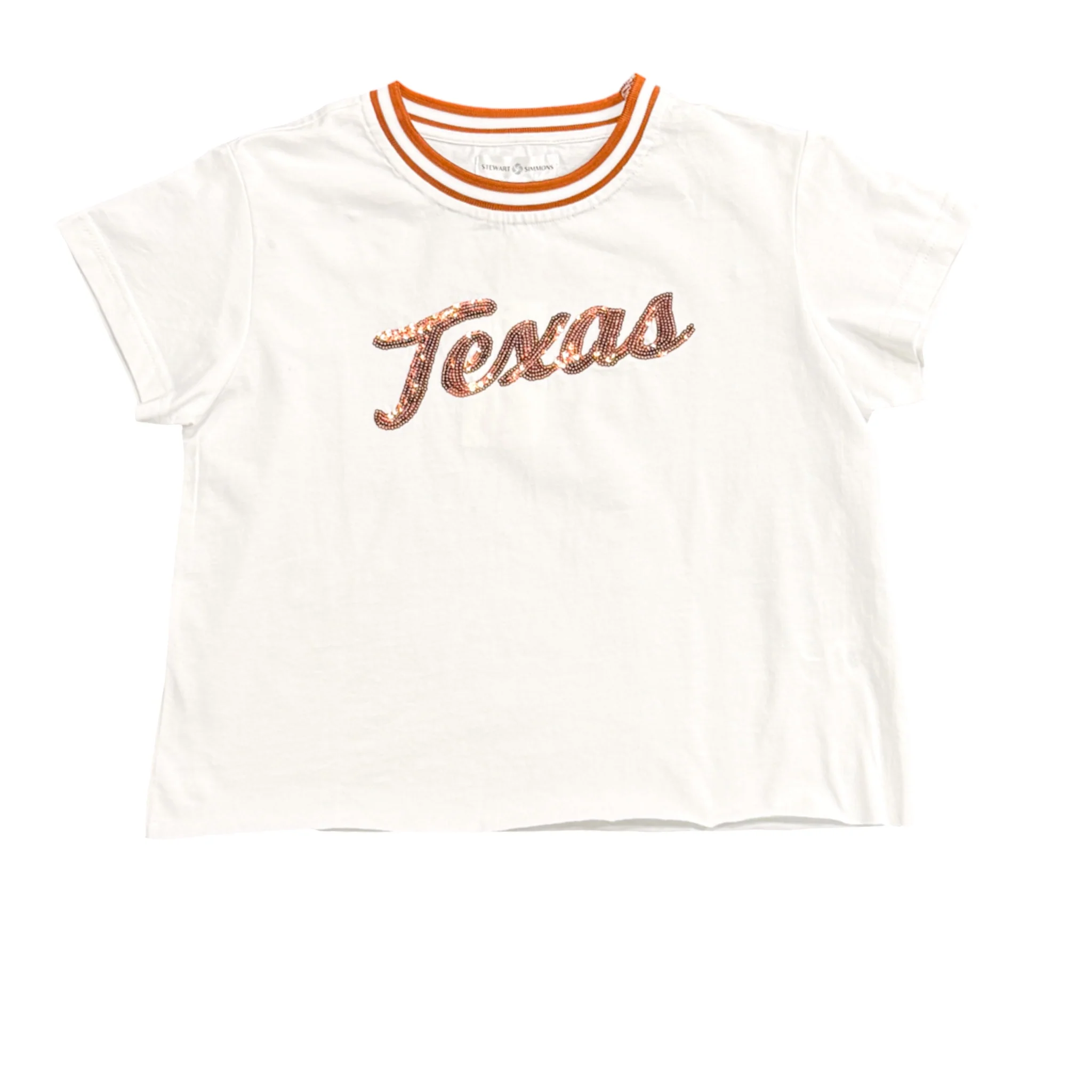 Stewart Simmons Texas Longhorns Gram Slam Sequin Baseball Tee
