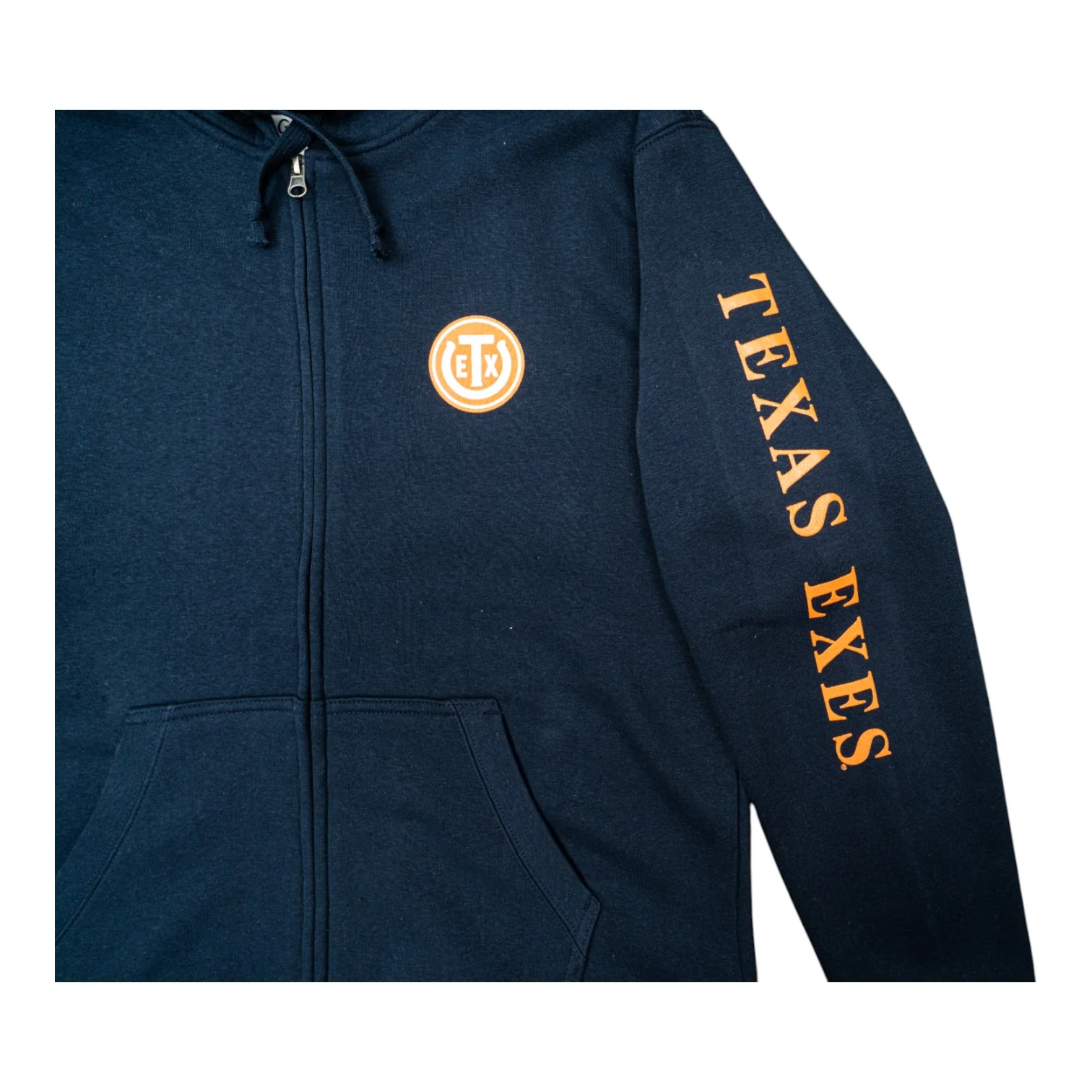 Texas Exes Gear Full Zip Big Cotton Hoodie - Image 2