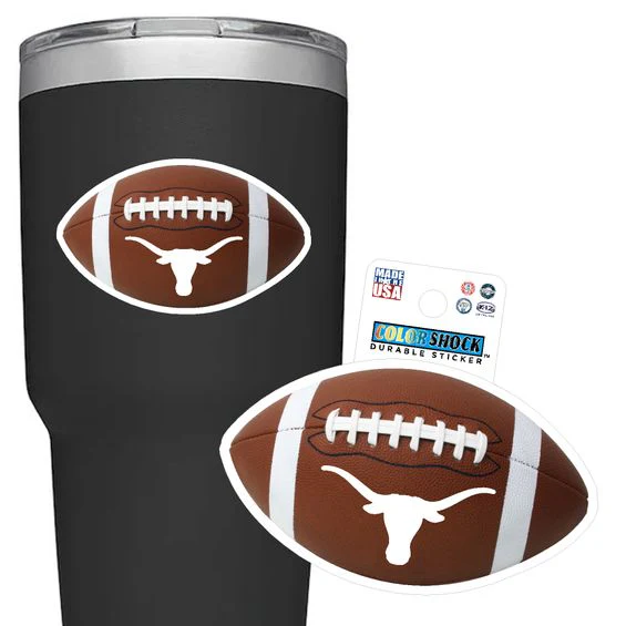 Texas Football Rugged Sticker - Image 2