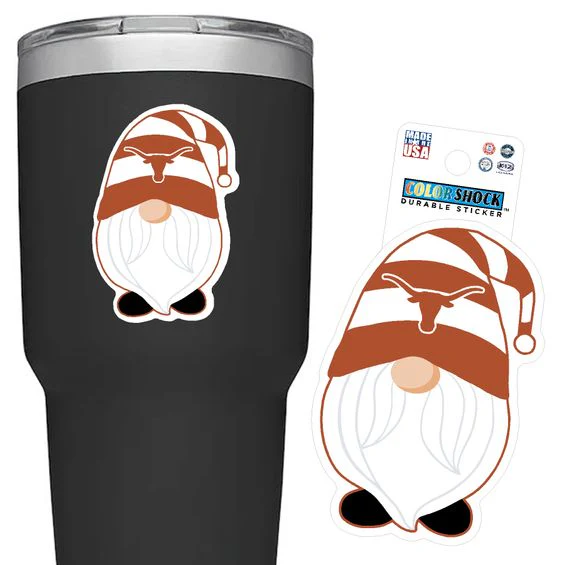 Texas Gnome Rugged Sticker - Image 2