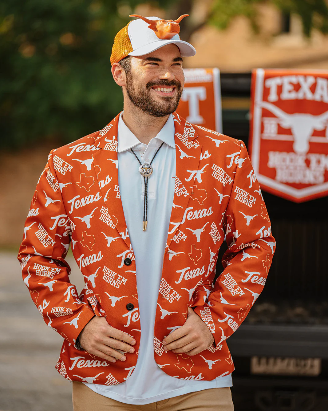 Texas Longhorns AOP Fan Business Suit Jacket - Image 2