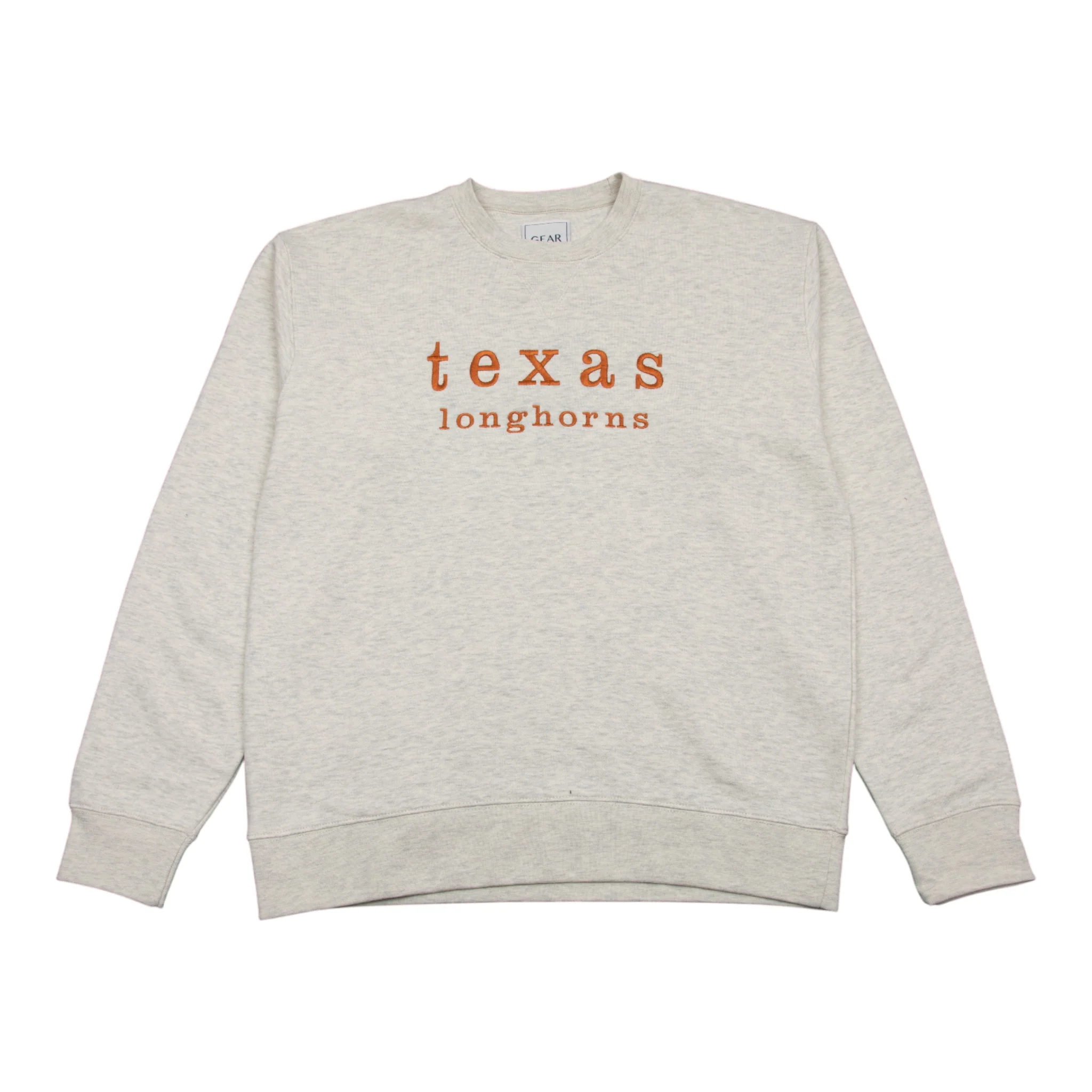 Texas Longhorns Big Cotton Embroidered Crew Sweatshirt - Image 3