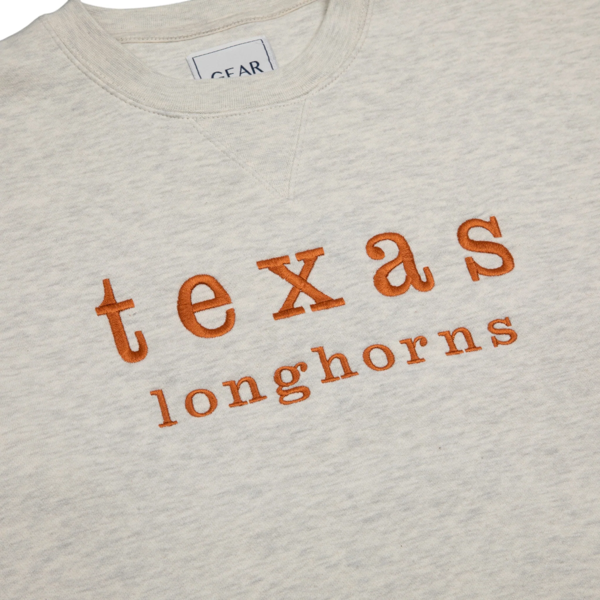 Texas Longhorns Big Cotton Embroidered Crew Sweatshirt - Image 4