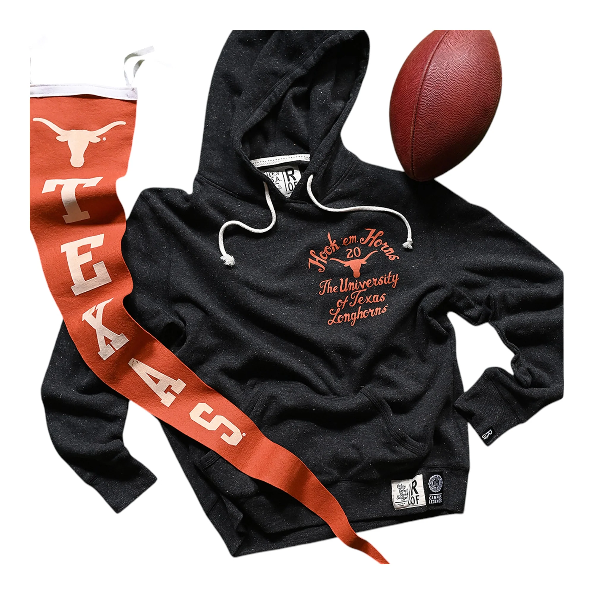 Texas Longhorns Earl Campbell Tyler Rose Fleece Hoodie - Image 4