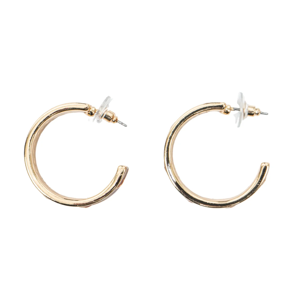 Texas Longhorns Enamel Logo Hoop Earrings - Image 2