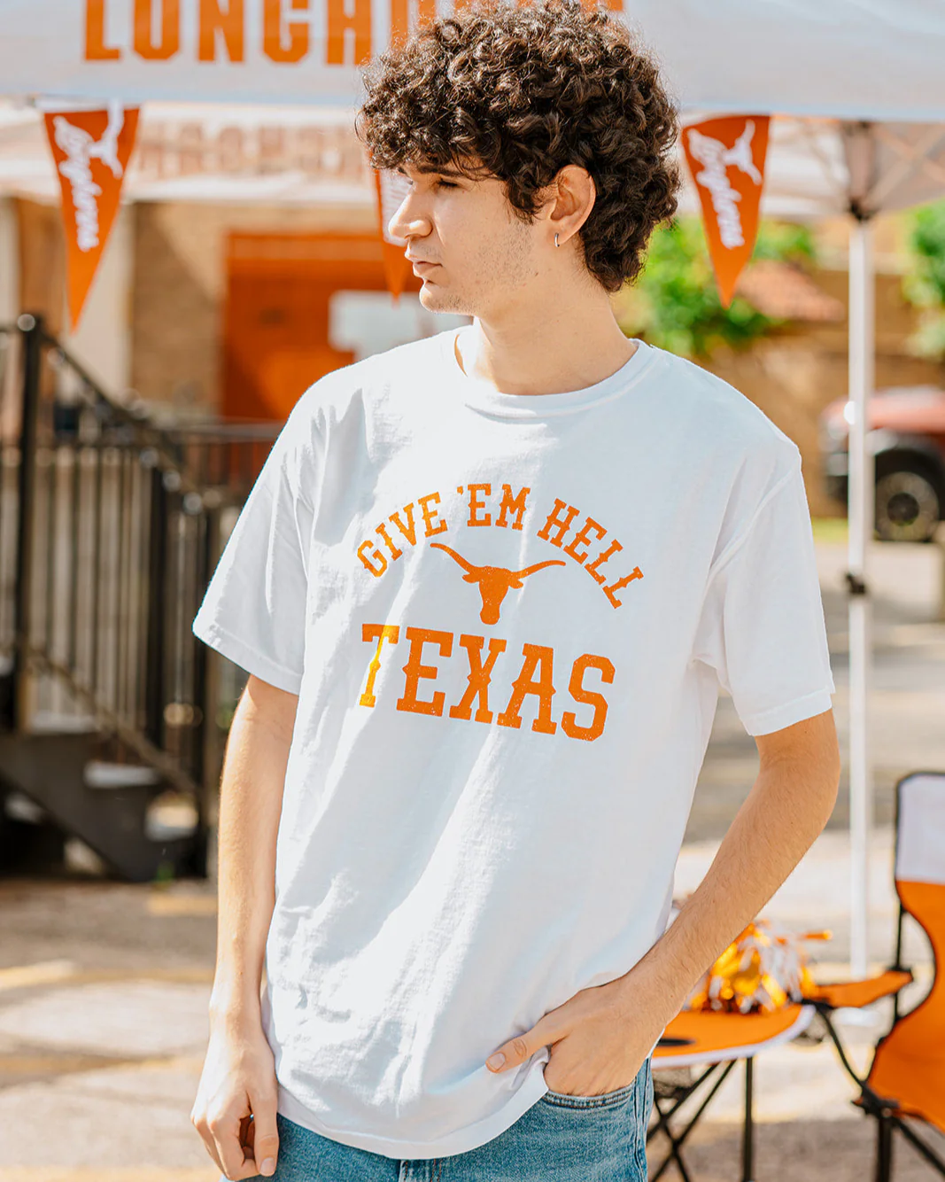 Texas Longhorns Give’ Em Hell ComfortWash Tee - Image 2