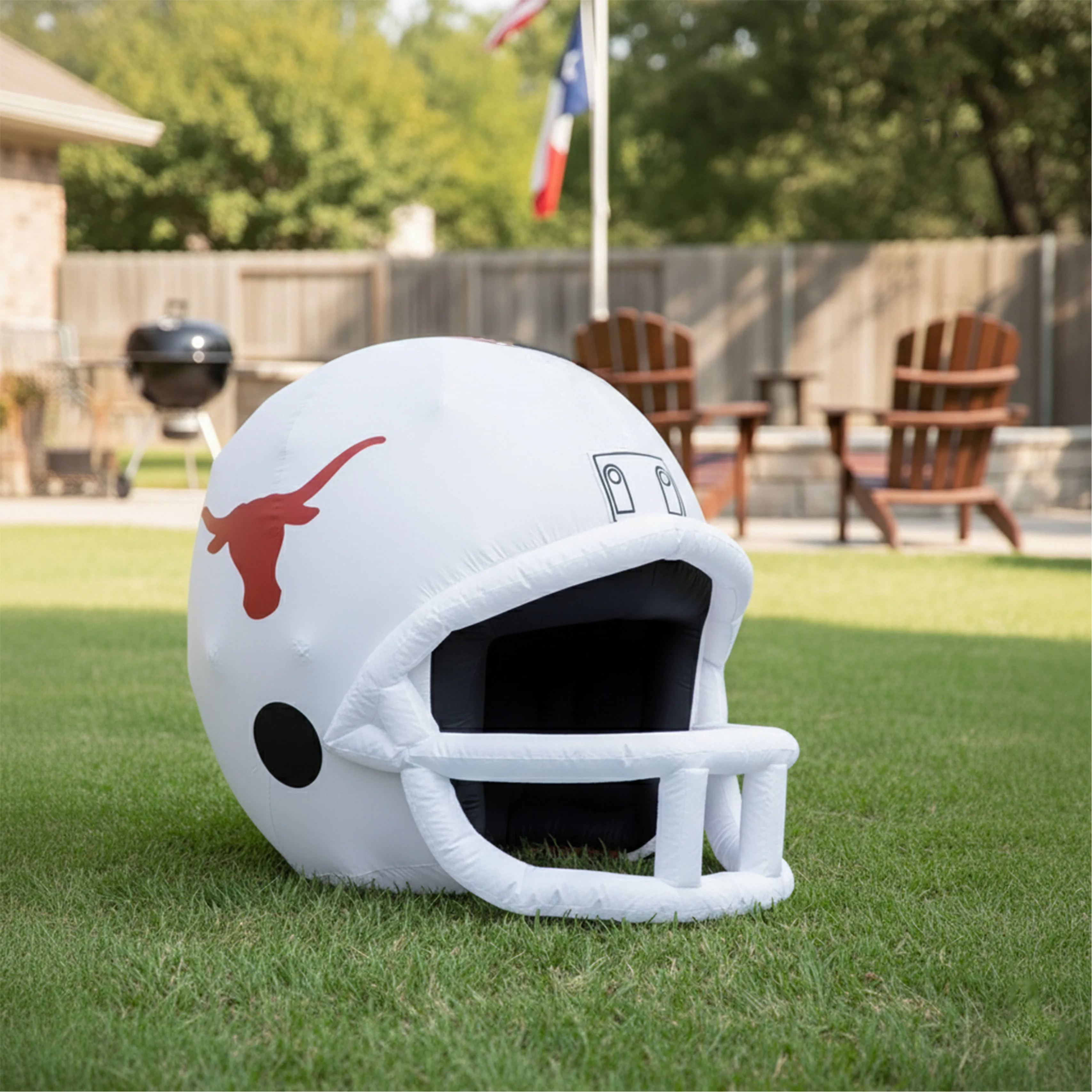 Texas Longhorns Led Lit Inflatable Helmet 4Ft - Image 2
