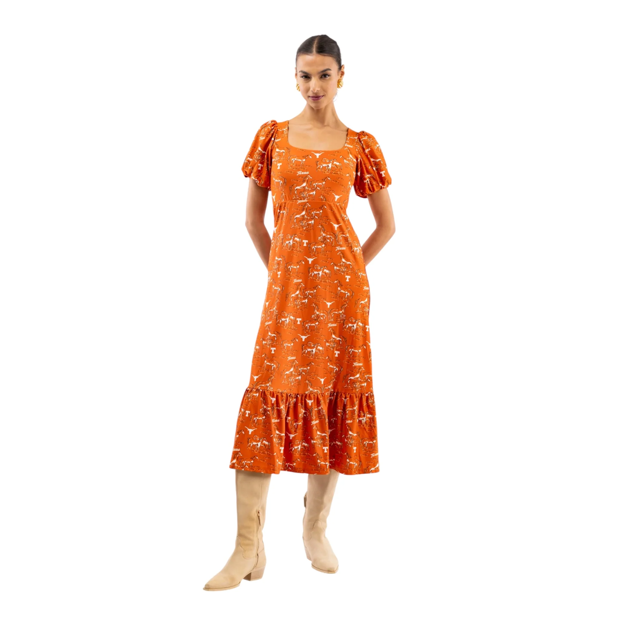 Texas Longhorns Lucy Tailgate Toile Maxi Dress - Image 2