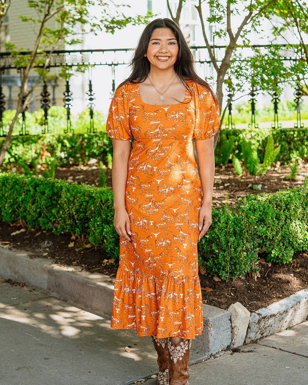 Texas Longhorns Lucy Tailgate Toile Maxi Dress - Image 3