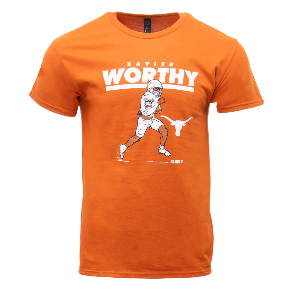Texas Longhorns NIL Xavier Worthy Superstar Pose Tee