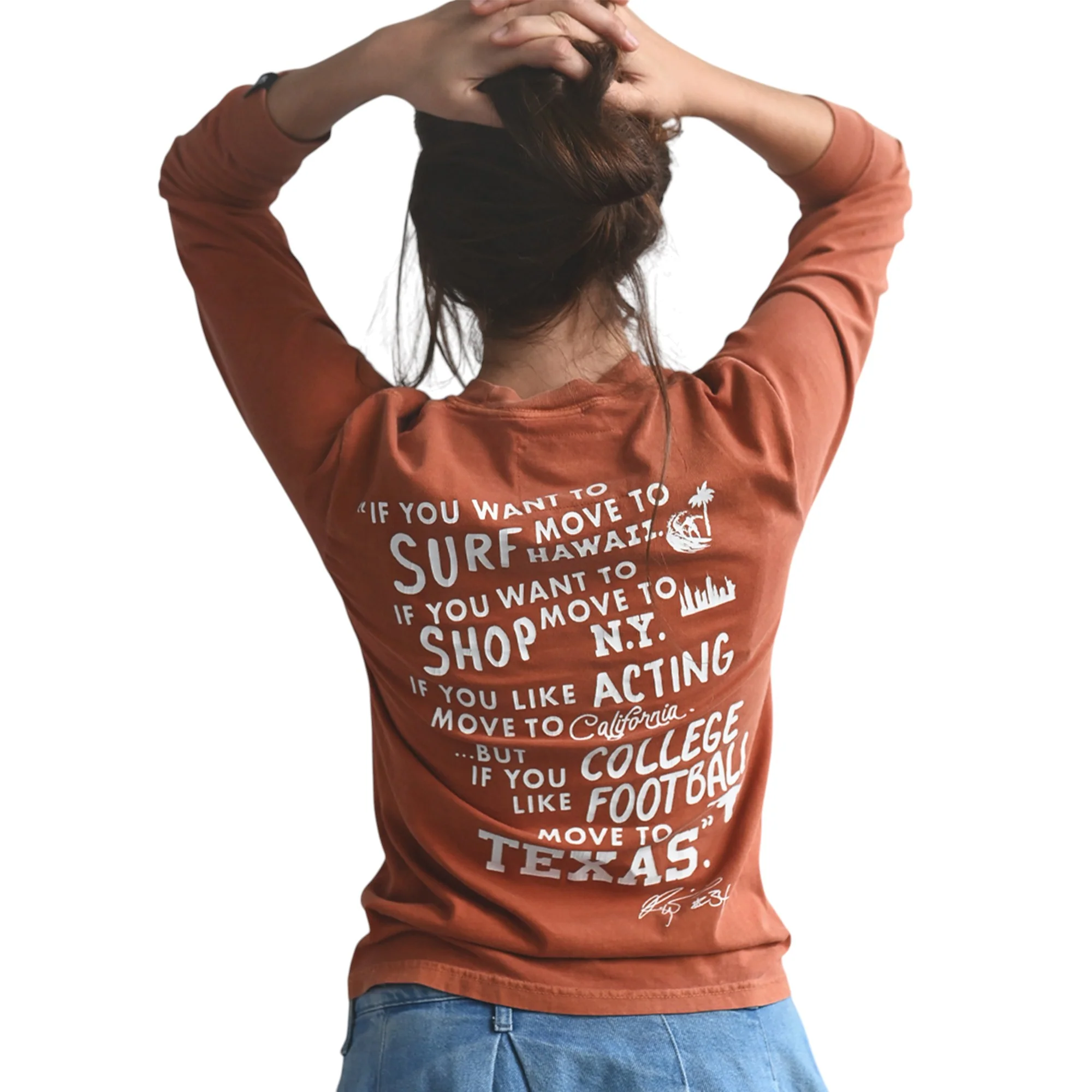 Texas Longhorns Ricky Williams Long Sleeve Tee - Image 6