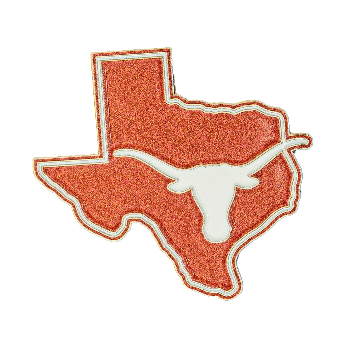 Texas Longhorns State Pin - 1.25"