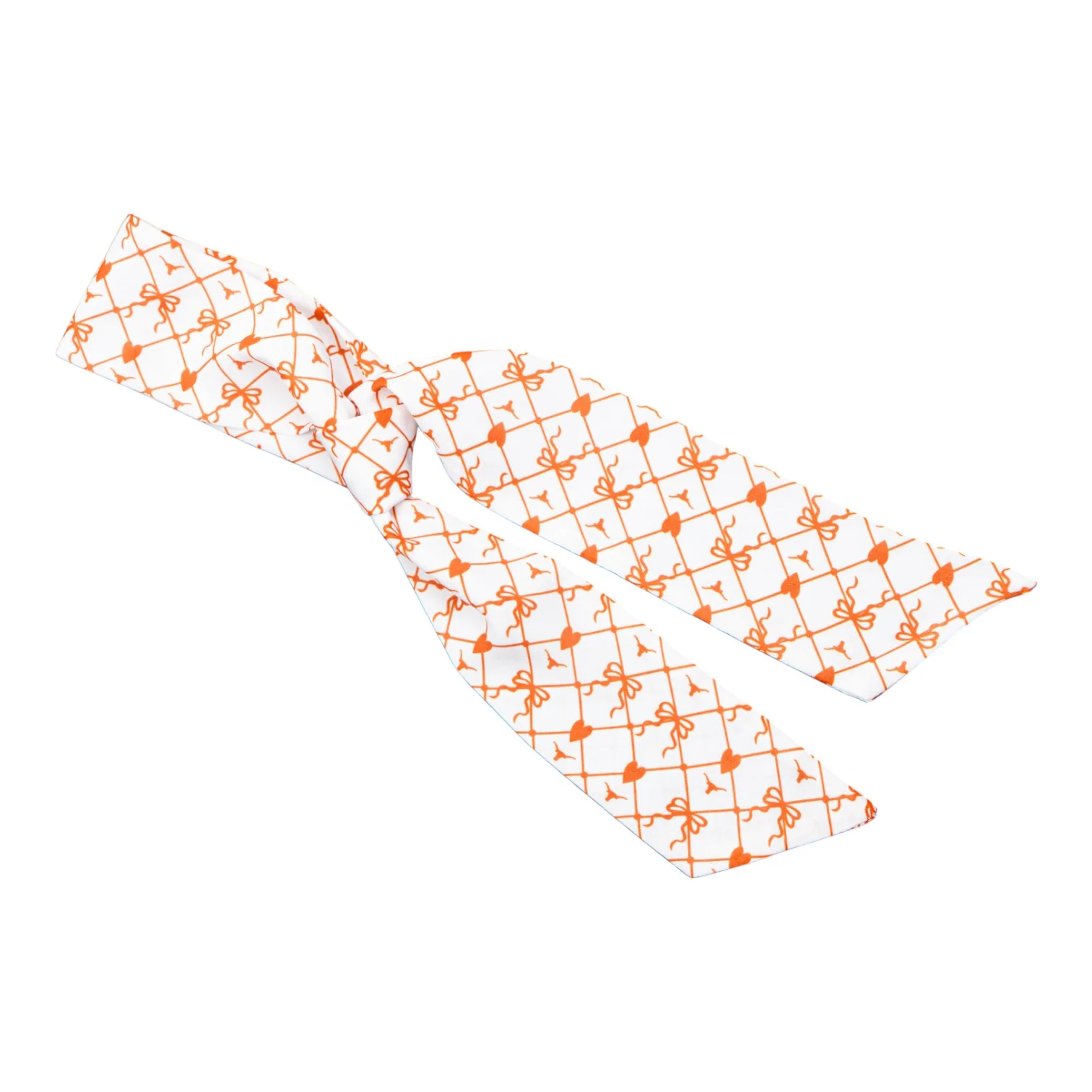 Texas Longhorns Twilly Scarf Bow Print - Image 2