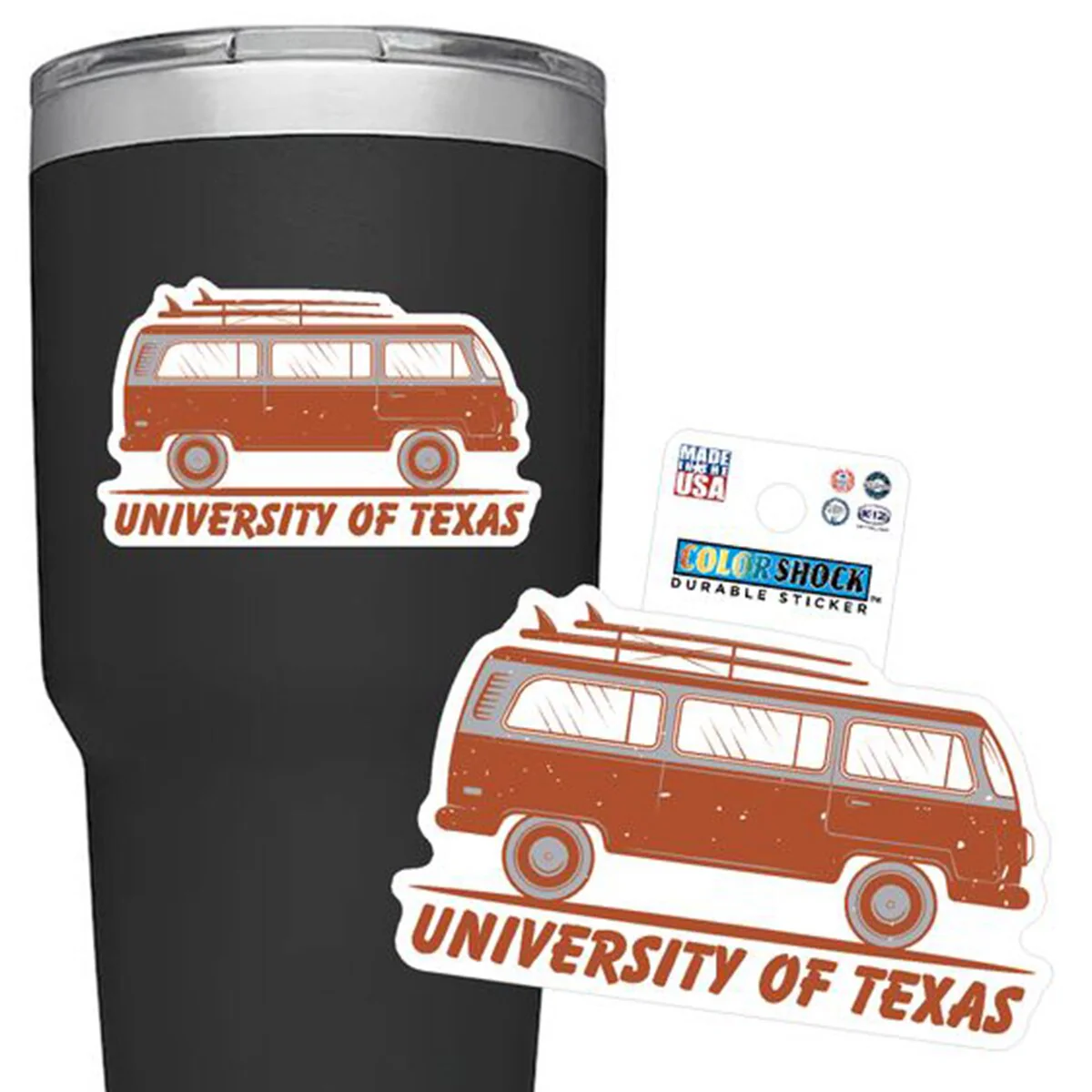 Texas Van Rugged Sticker