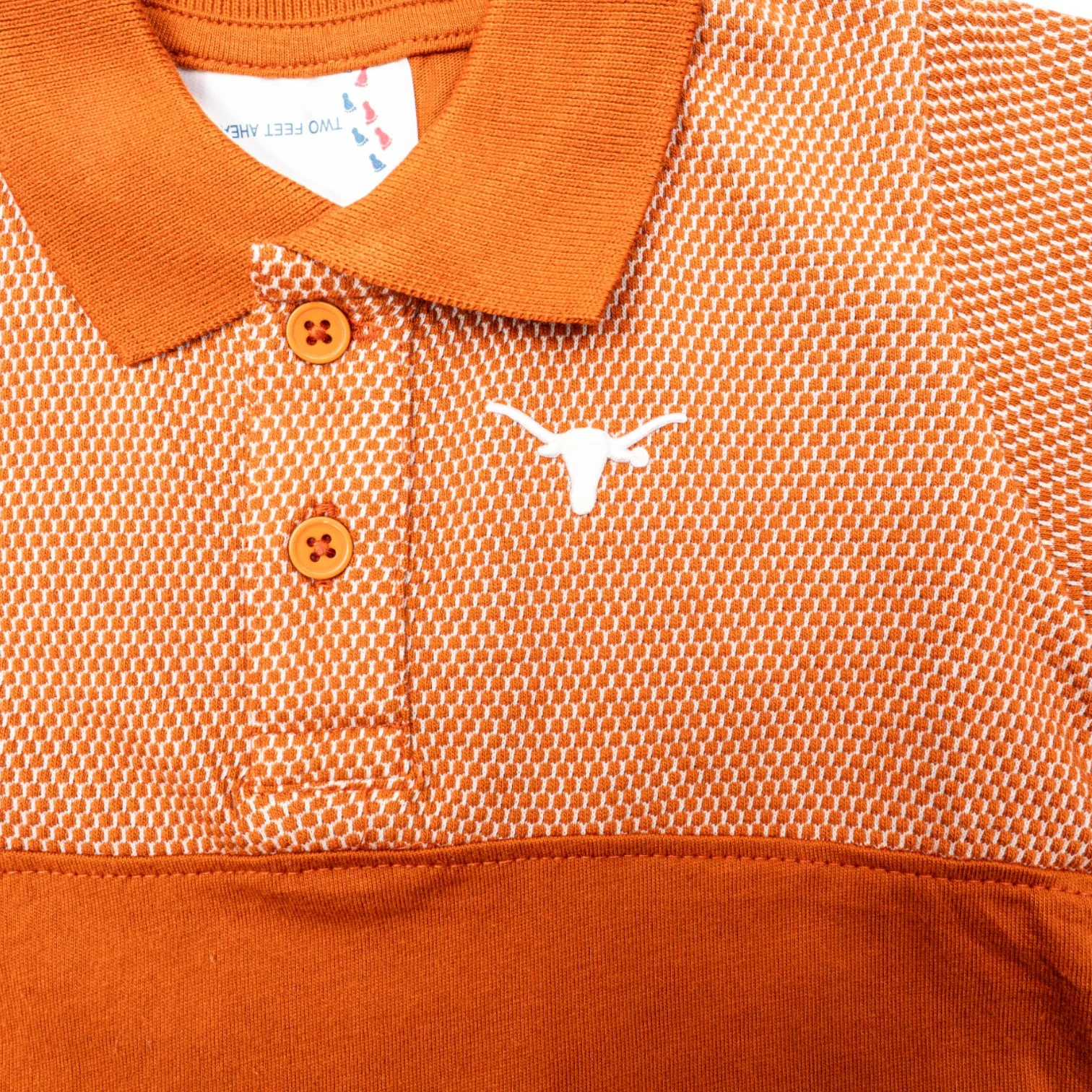 Toddler Texas Longhorns Honeycomb Polo - Image 2