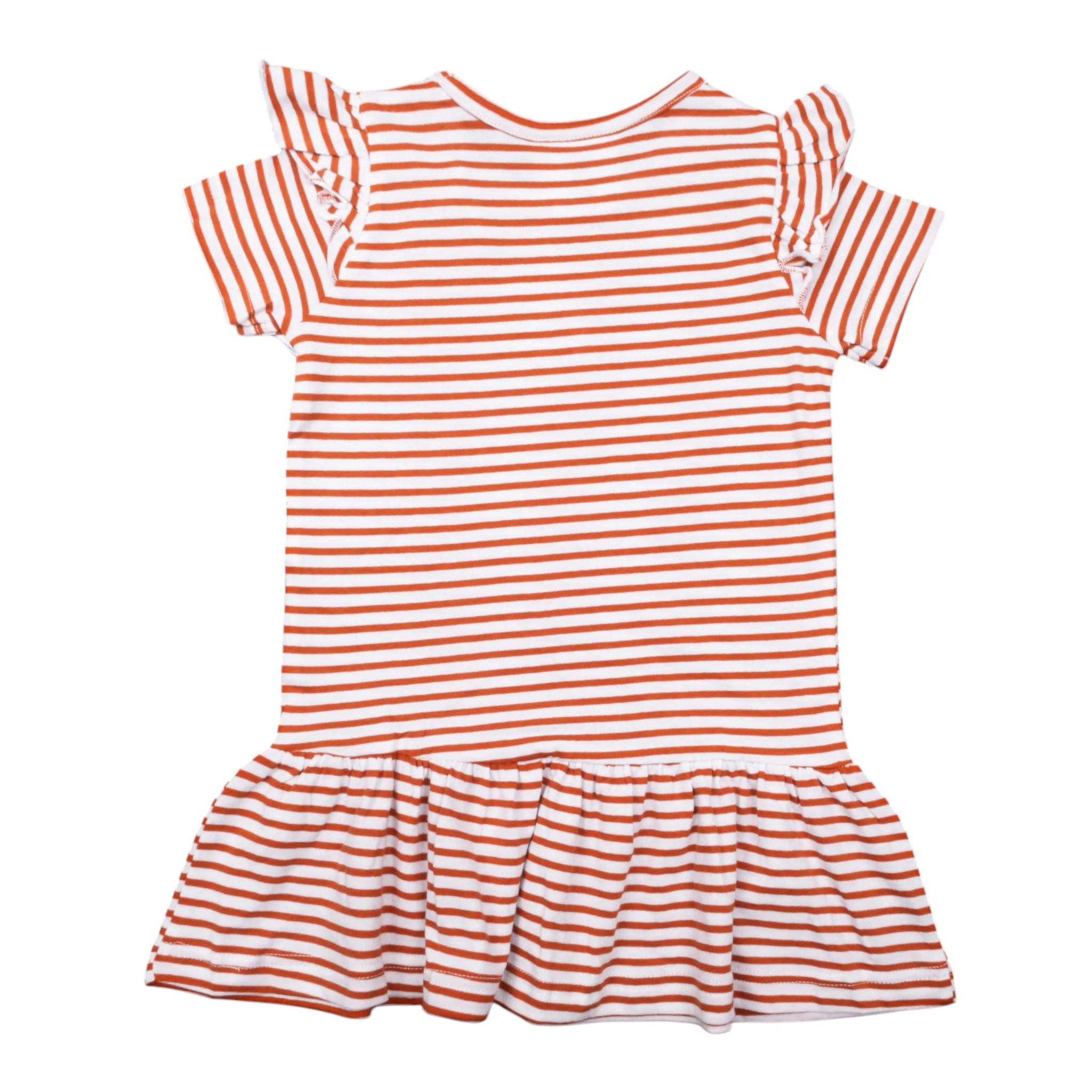 Toddler Texas Longhorns Keyhole Ruffle Dress - Image 3