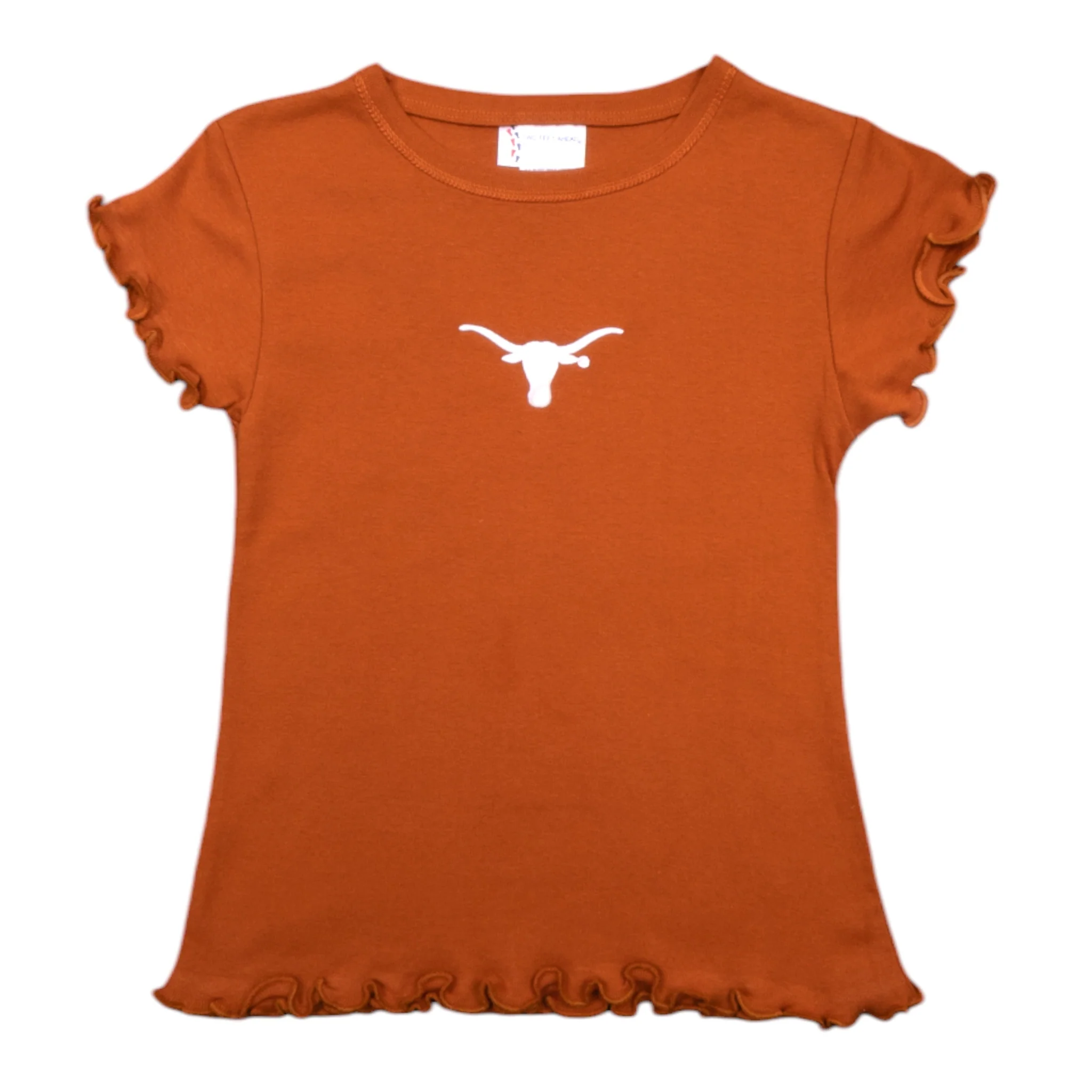 Toddler Texas Longhorns Lettuce Hem Tee