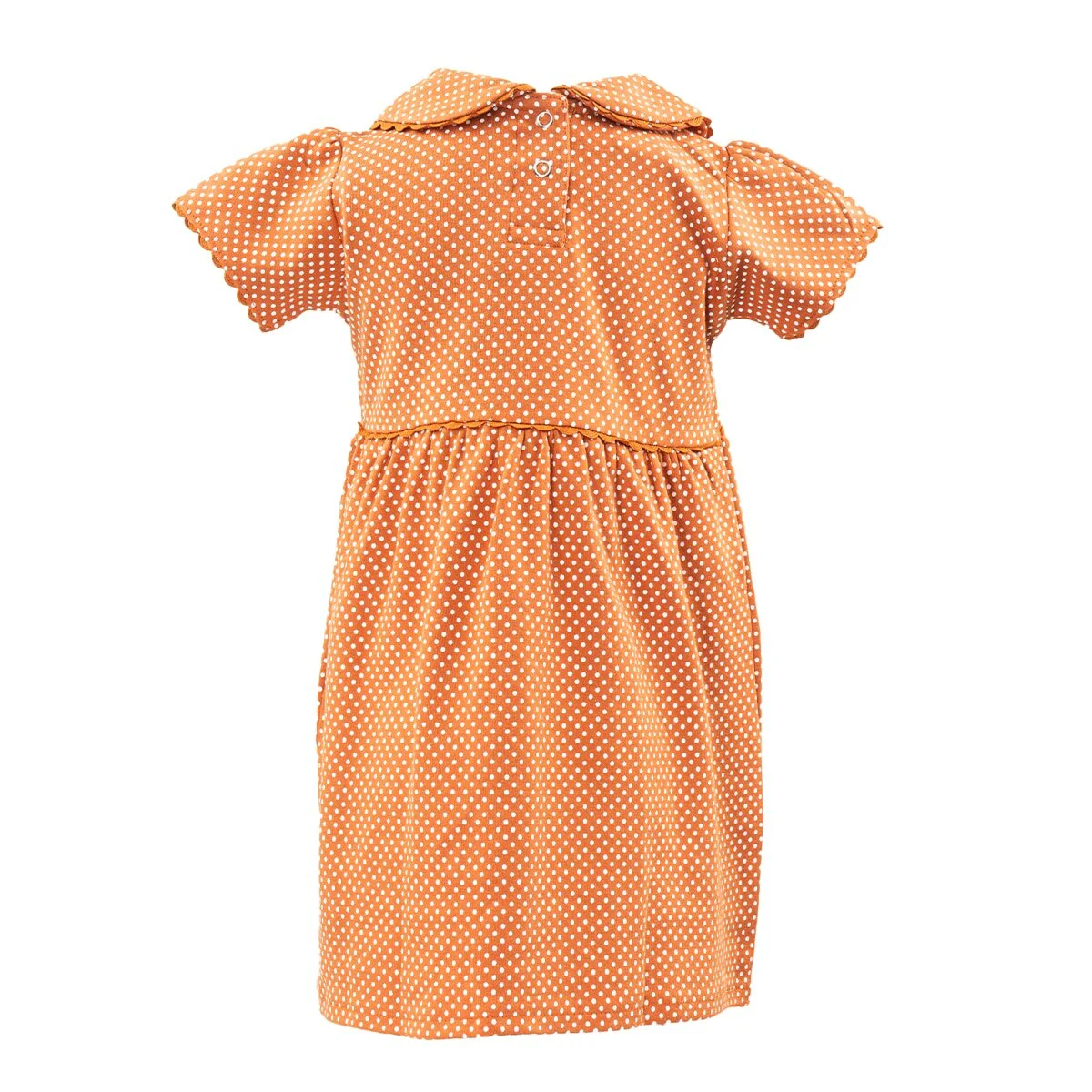 Toddler Texas Longhorns Polka Dot Peter Pan Dress - Image 2