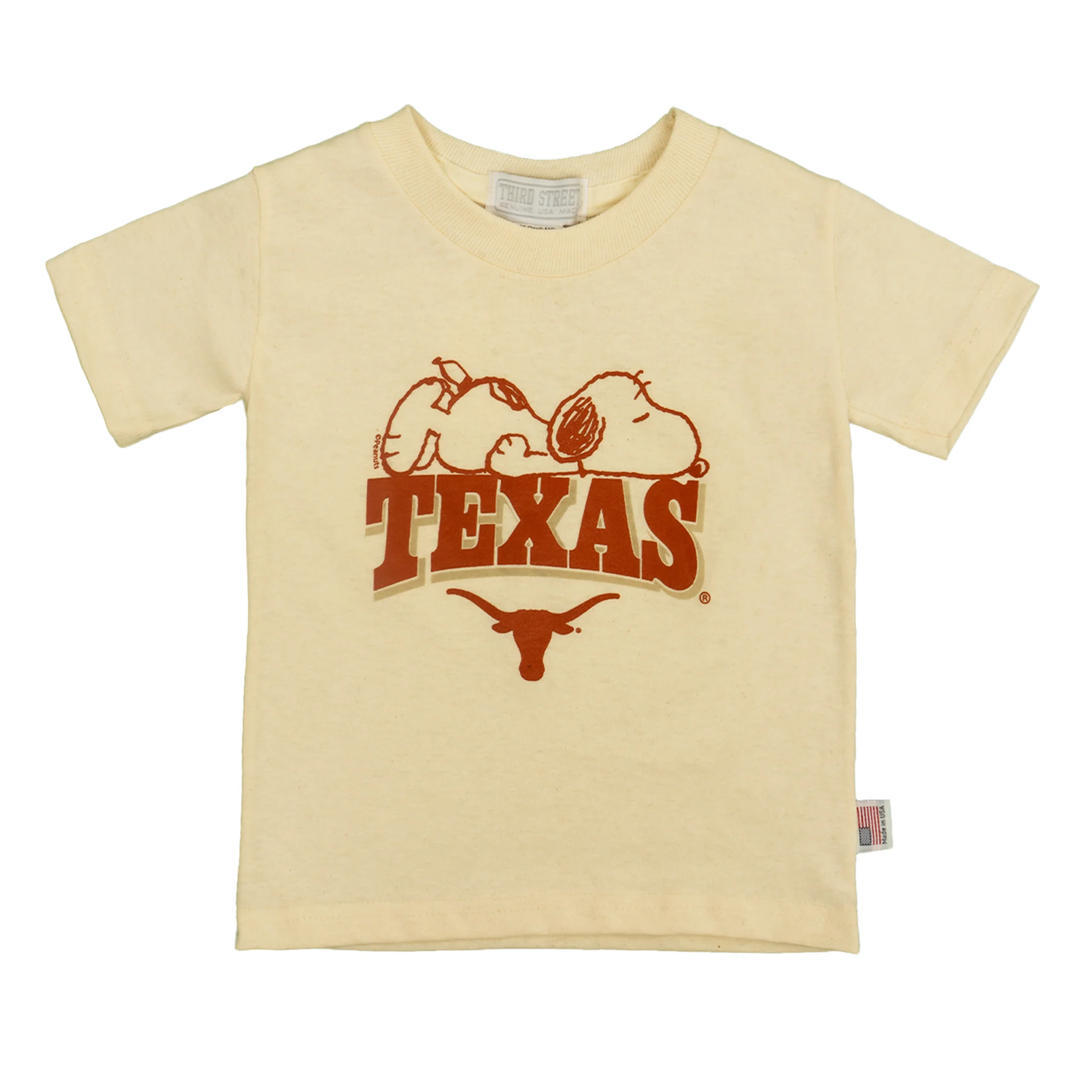 Toddler Texas Longhorns Sleeping Snoopy Tee - Image 2