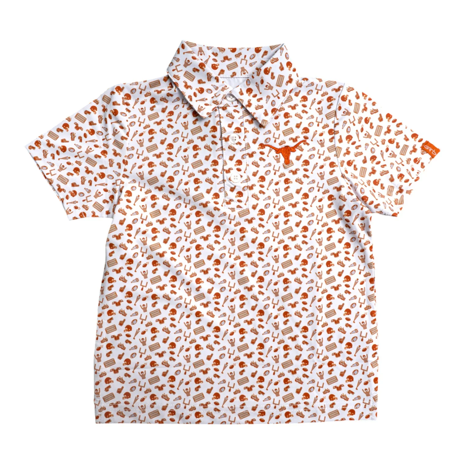 Toddler Texas Longhorns Tom All-Over Football Polo