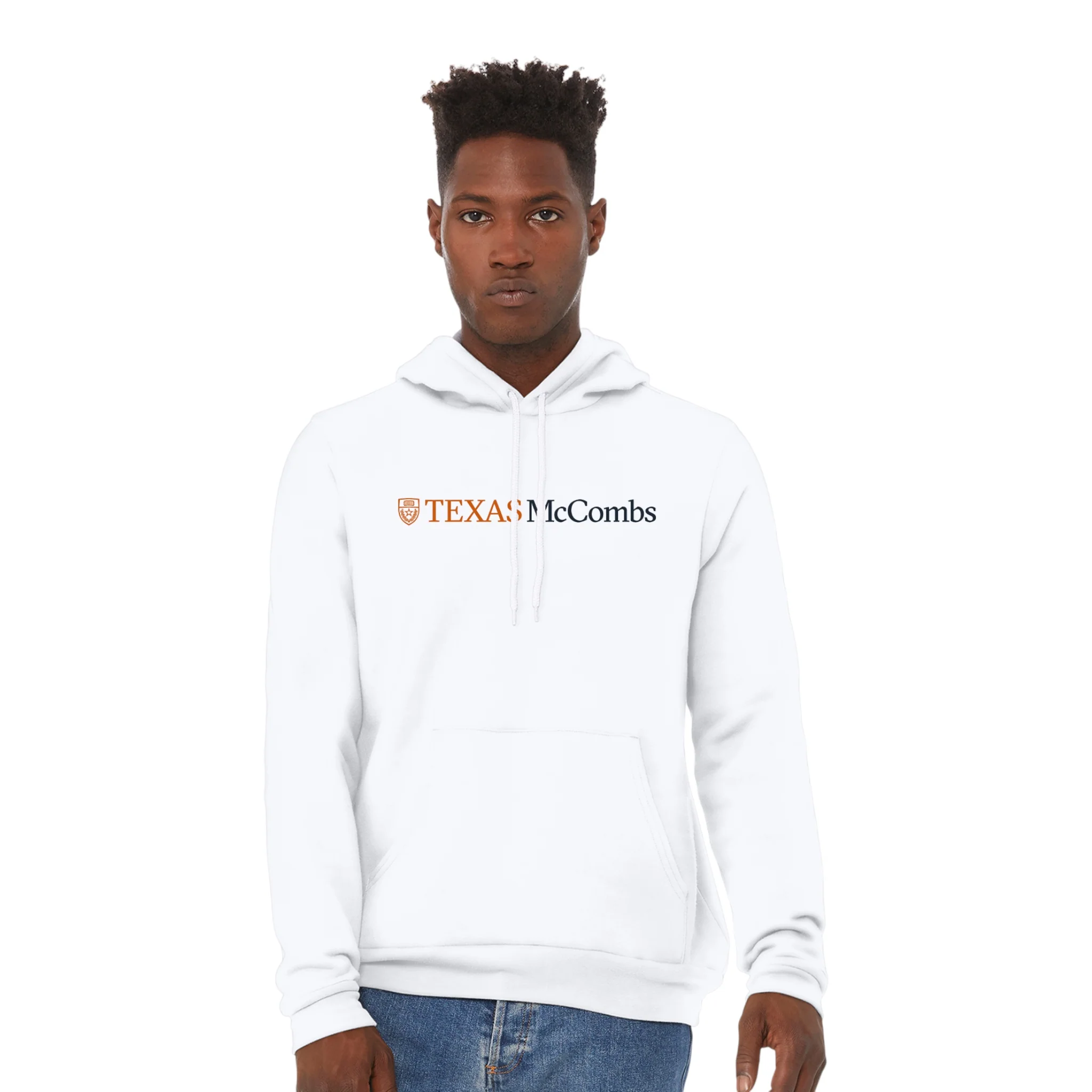University of Texas School of Business Fleece Pullover Hood - Image 3