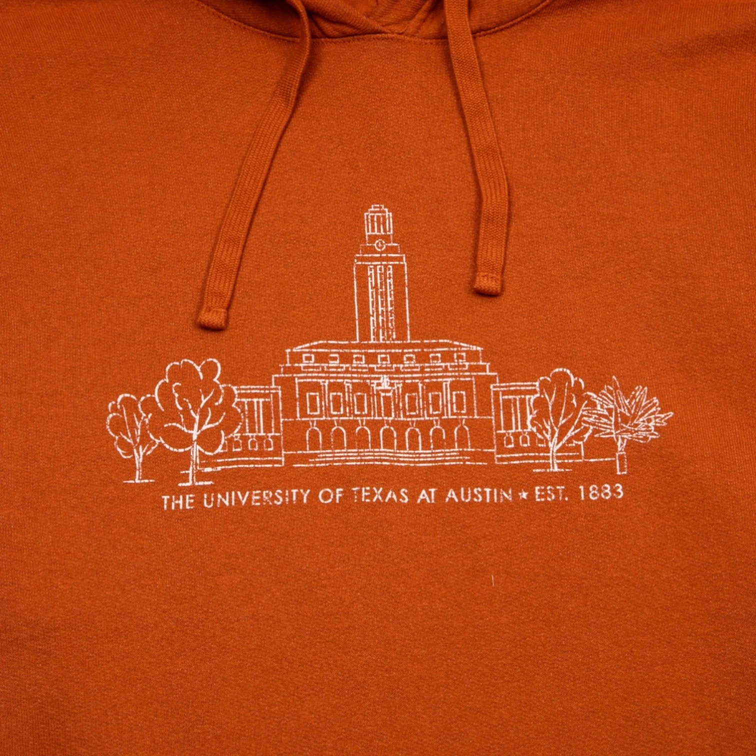 University of Texas Skyline ComfortWash Fleece Hood - Image 2